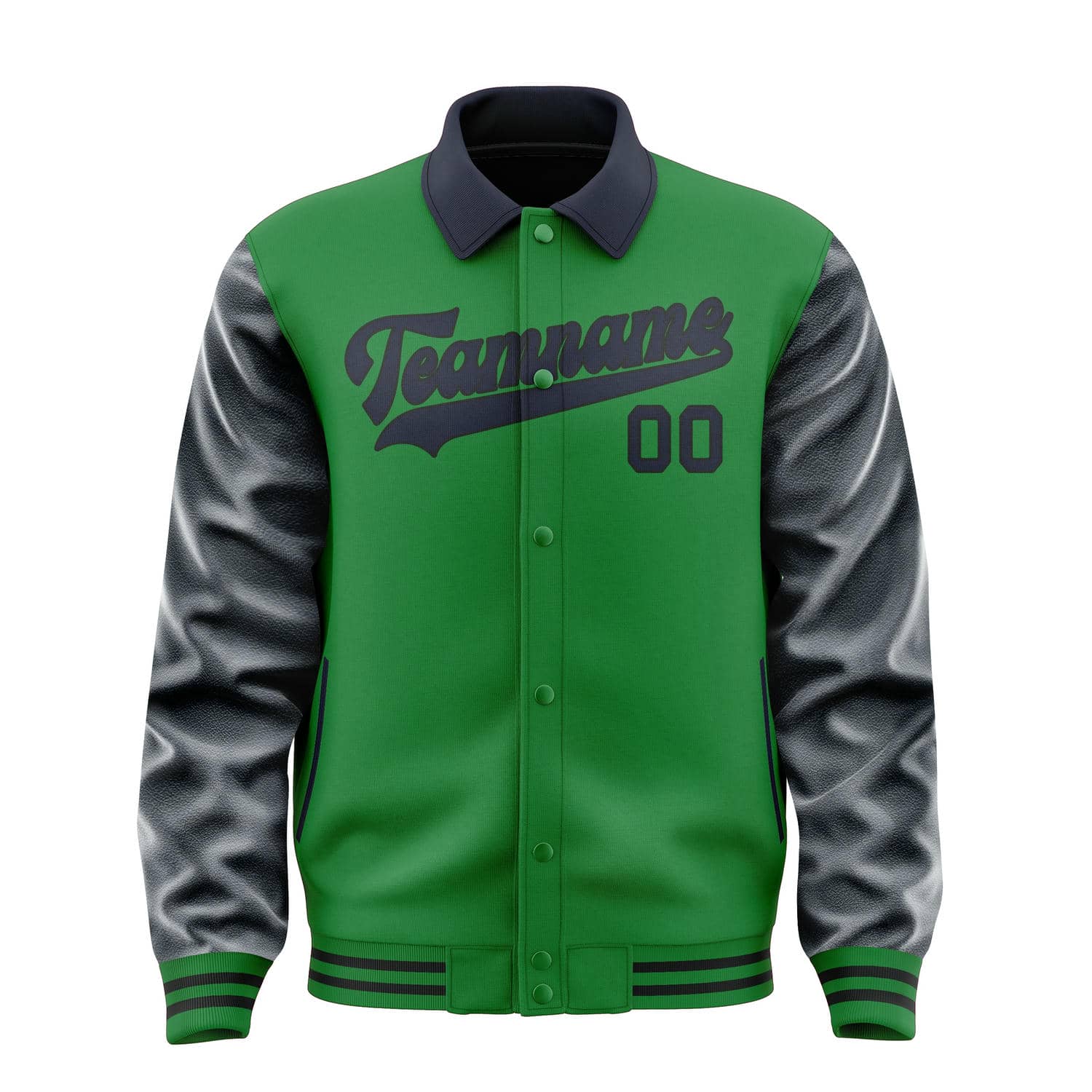 Maßgeschneidertes Smaragdgrün Stahlblau Jacke