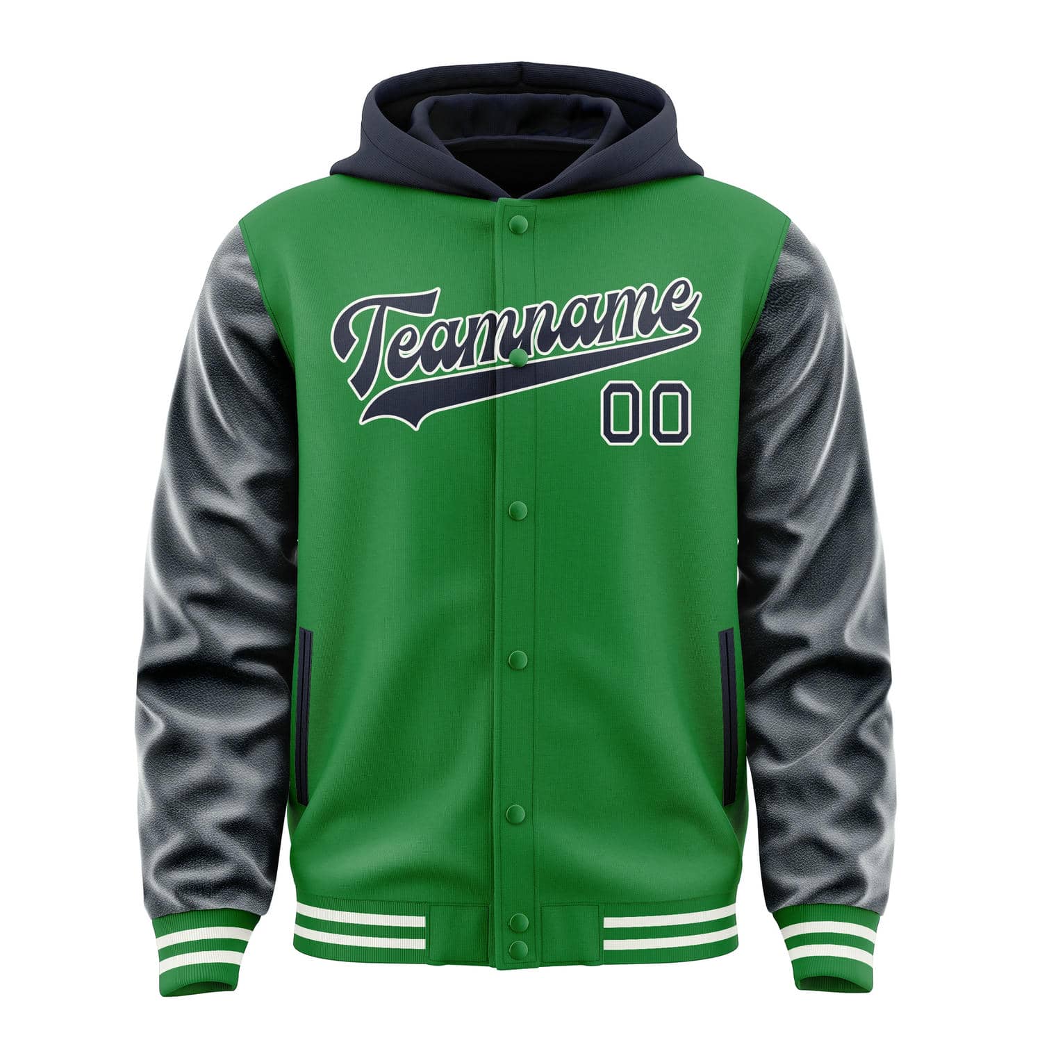 Maßgeschneidertes Smaragdgrün Stahlblau Jacke
