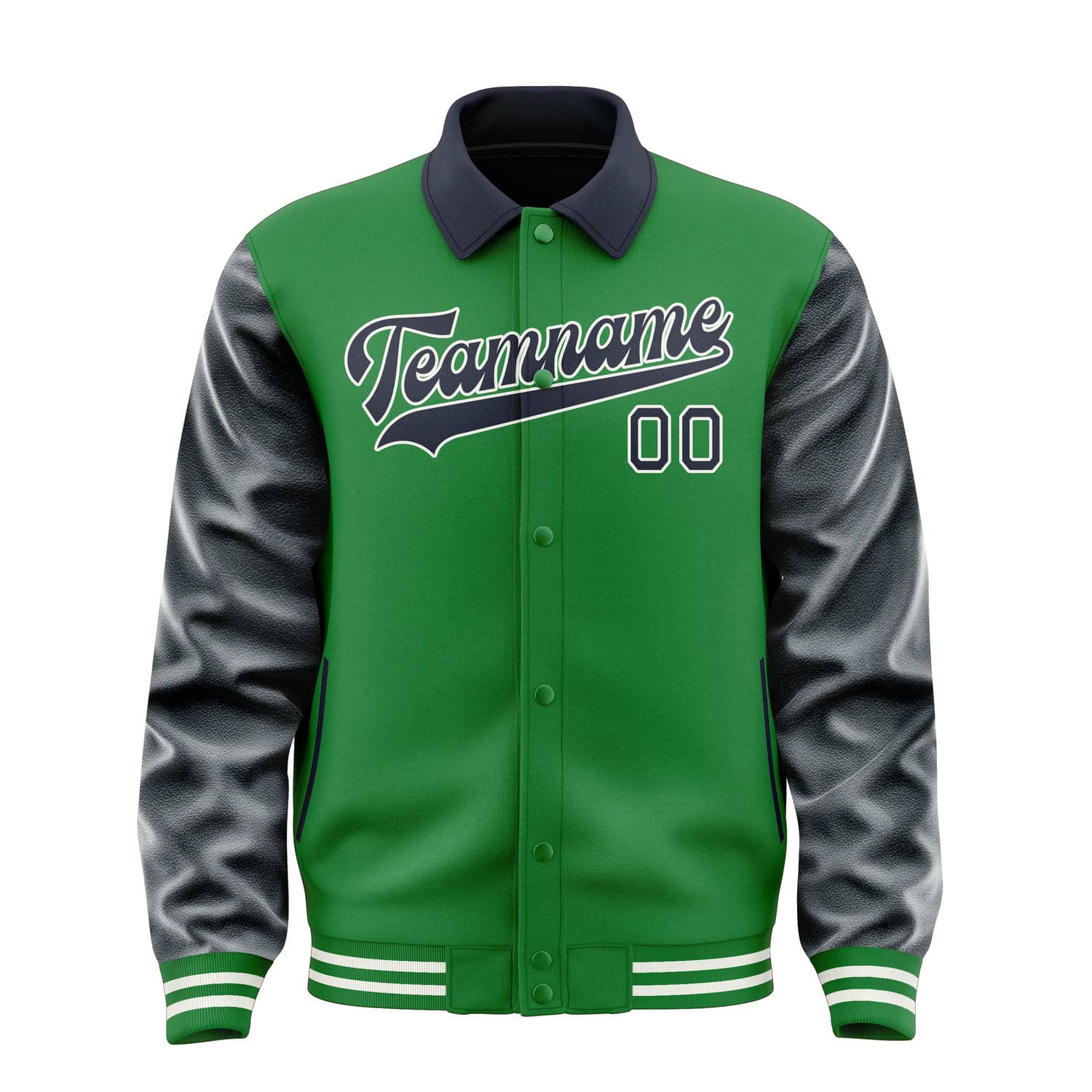 Maßgeschneidertes Smaragdgrün Stahlblau Jacke