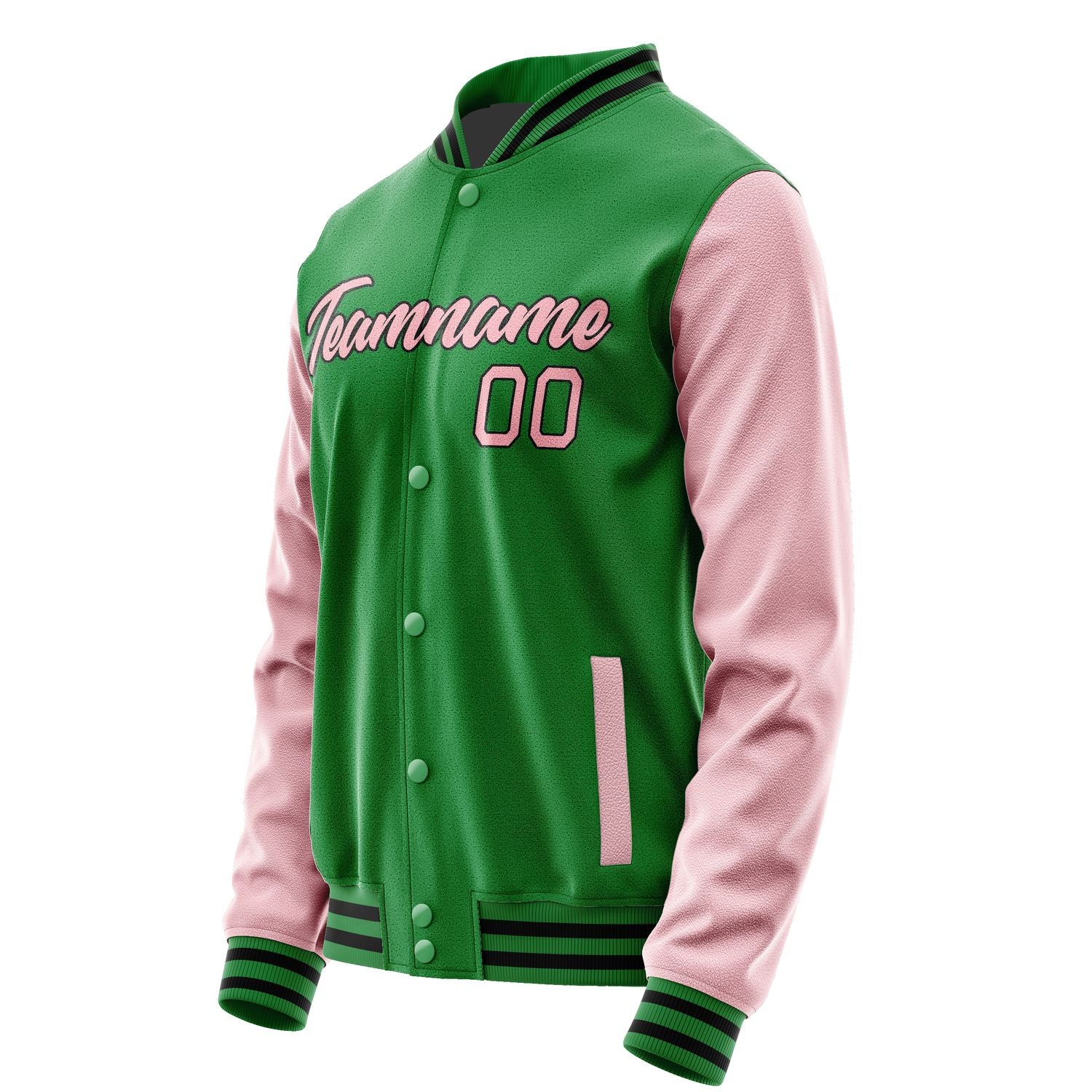 Maßgeschneidertes Smaragdgrün Rosa Jacke Ja2424212417B21721