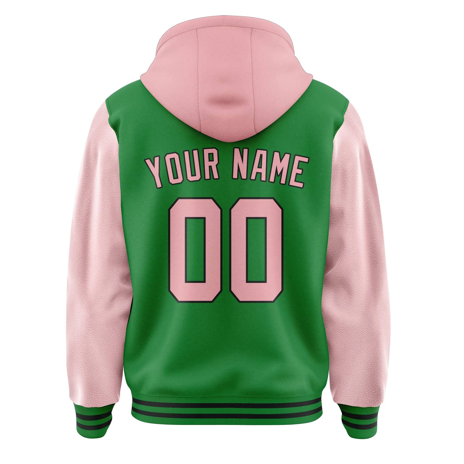 Maßgeschneidertes Smaragdgrün Rosa Jacke
