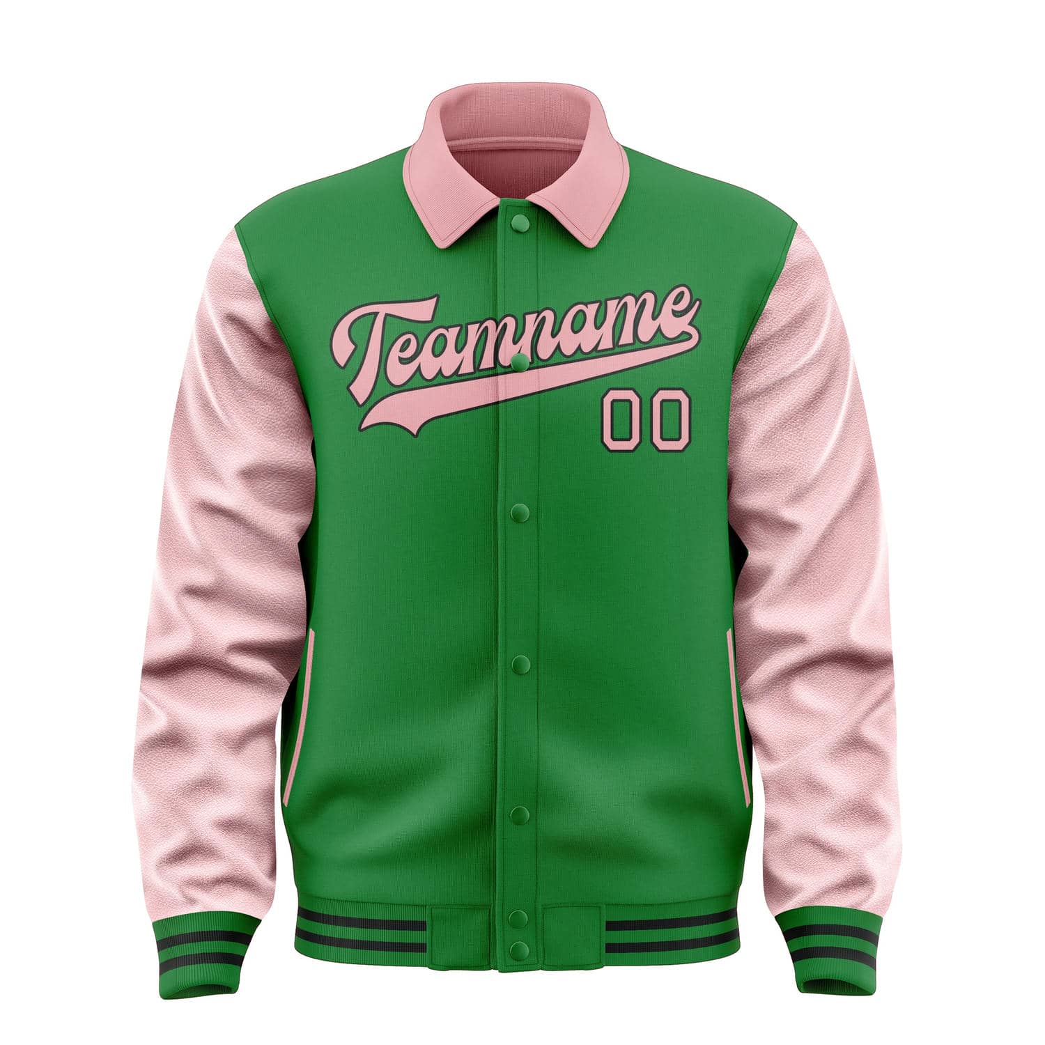 Maßgeschneidertes Smaragdgrün Rosa Jacke