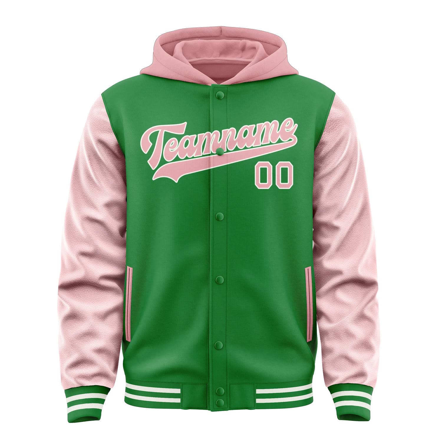 Maßgeschneidertes Smaragdgrün Rosa Jacke