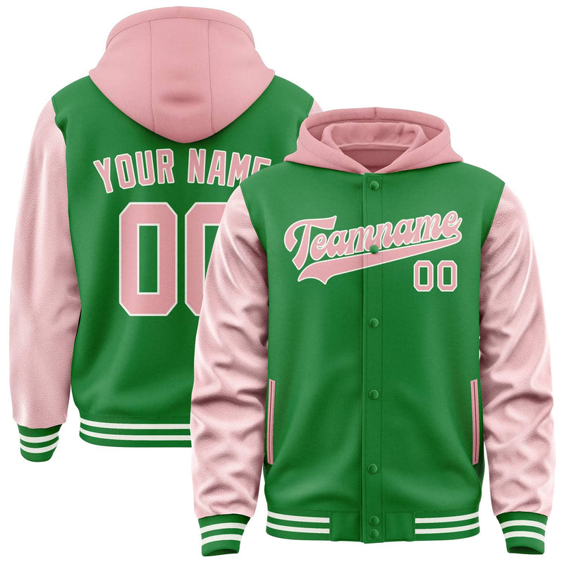 Maßgeschneidertes Smaragdgrün Rosa Jacke JA242421241818212118