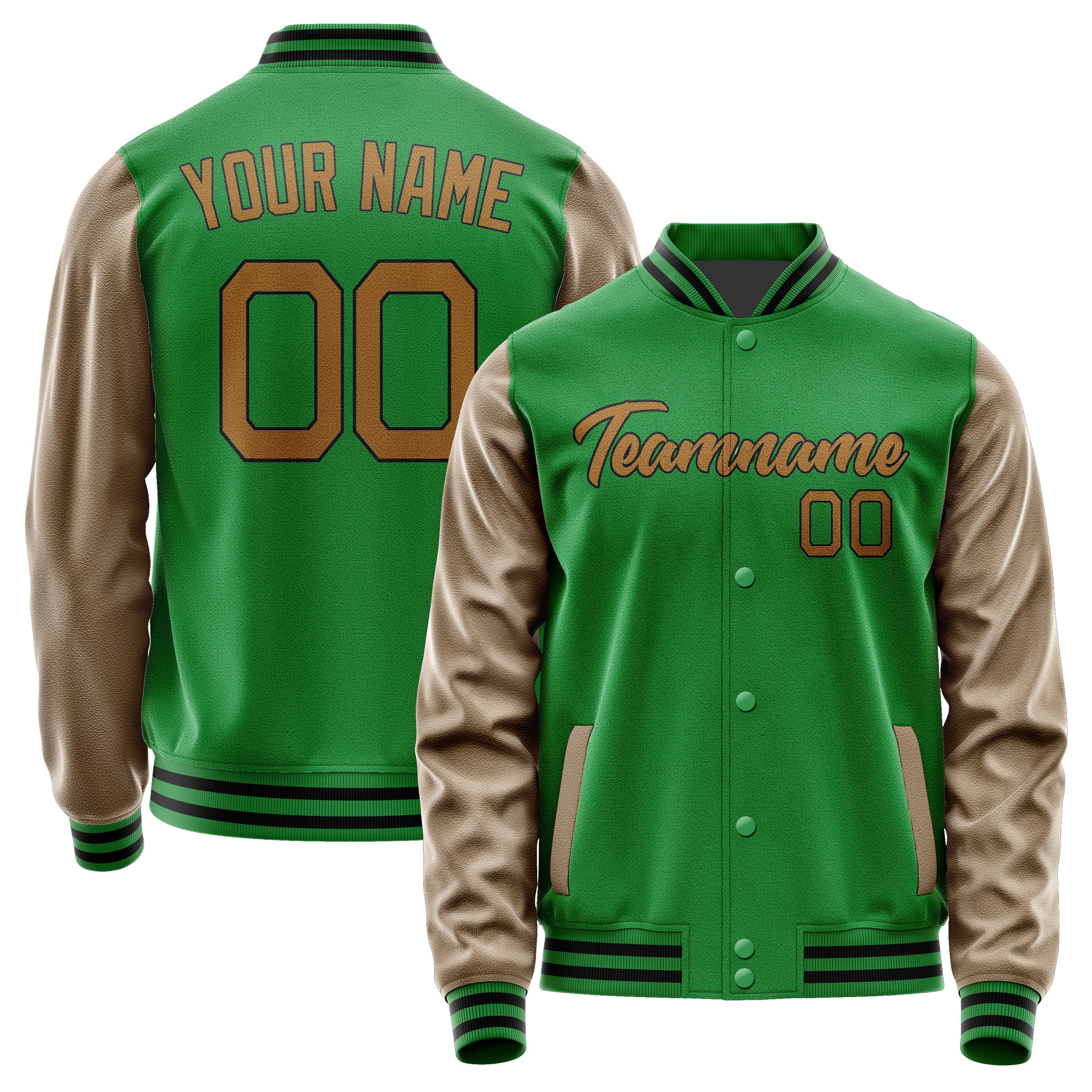 Maßgeschneidertes Smaragdgrün Khaki Jacke Ja2424222417B21722