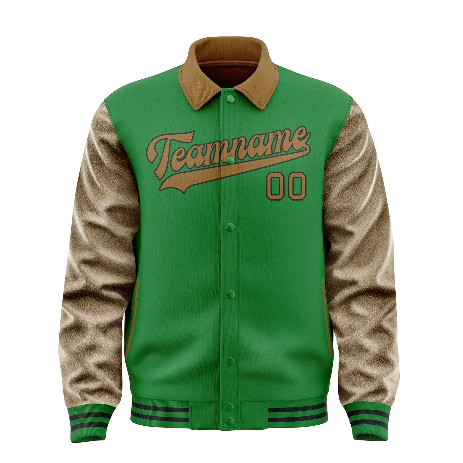 Maßgeschneidertes Smaragdgrün Khaki Jacke