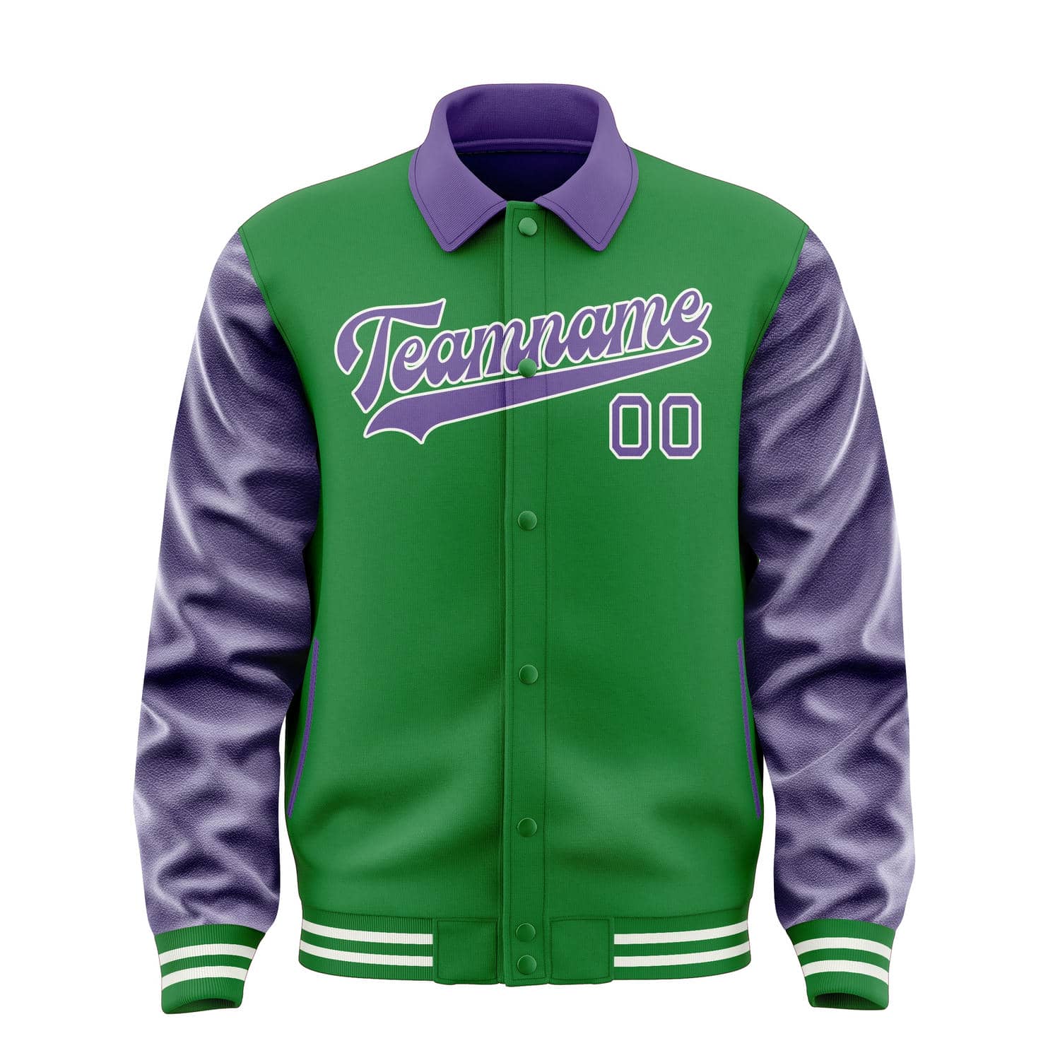 Maßgeschneidertes Smaragdgrün Lavendel Jacke