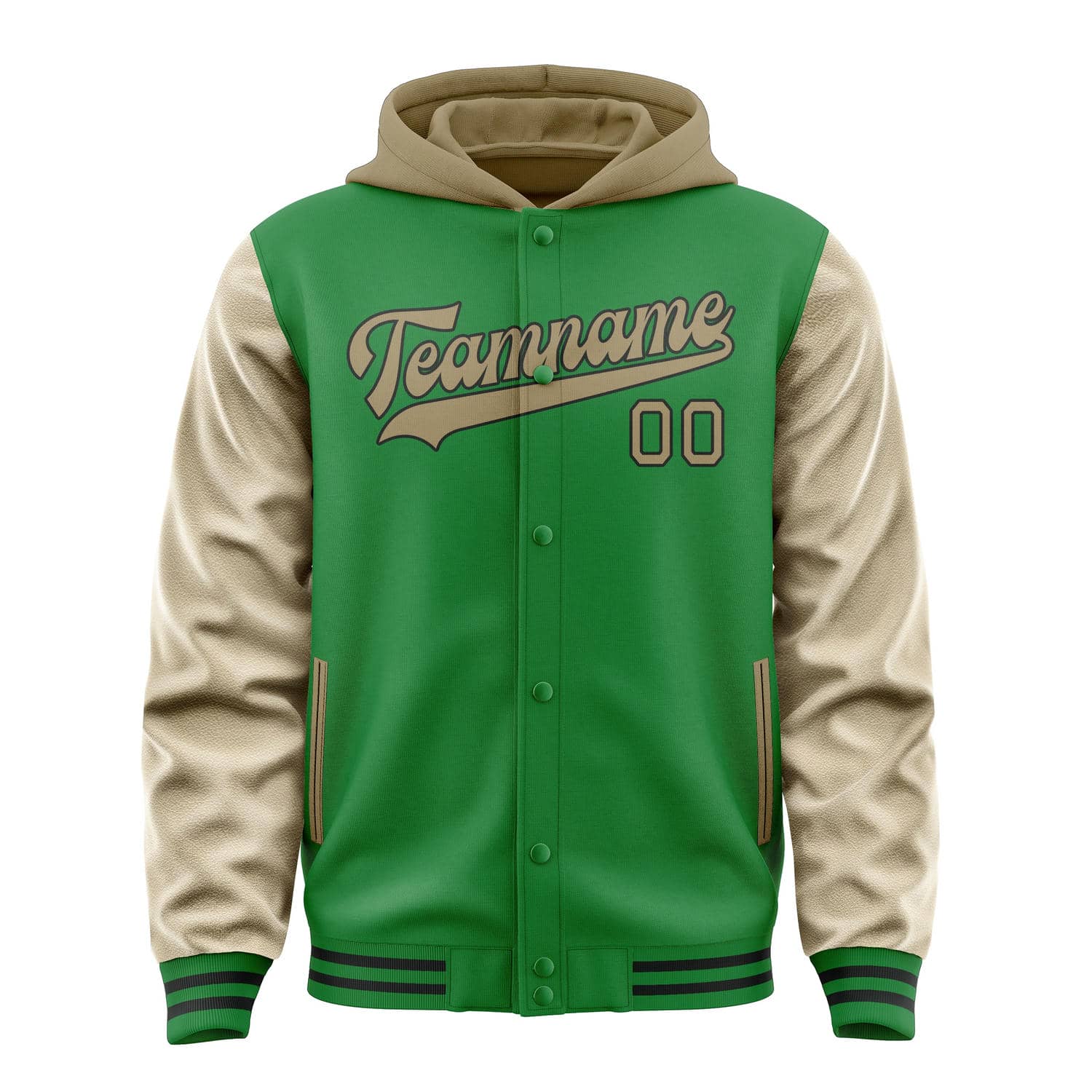 Maßgeschneidertes Smaragdgrün Hellkhaki Jacke