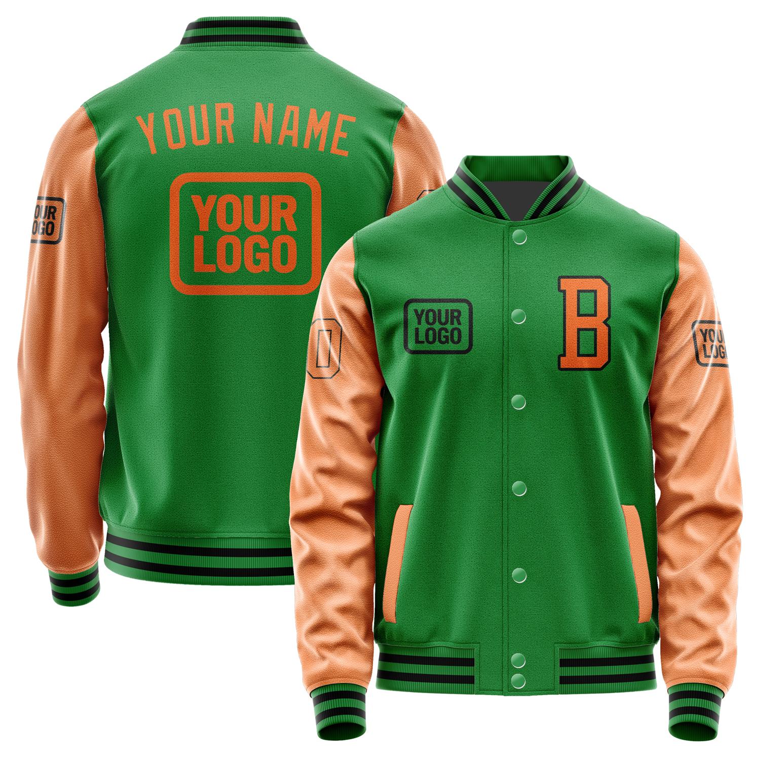 Maßgeschneidertes Smaragdgrün Orange Jacke JA242428241717282817