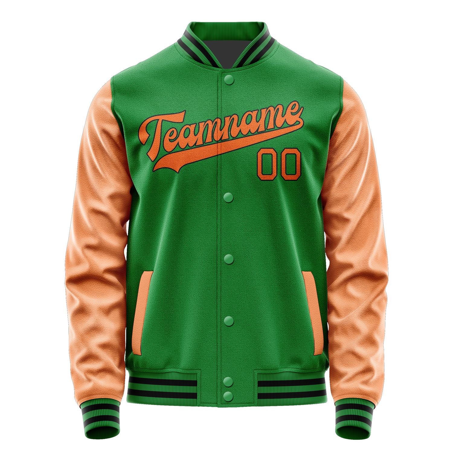 Maßgeschneidertes Smaragdgrün Orange Jacke JA2424282417B31728