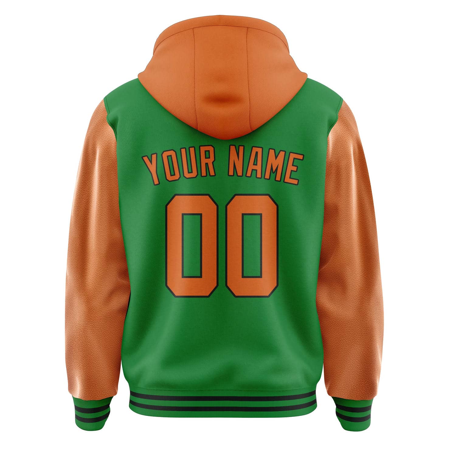 Maßgeschneidertes Smaragdgrün Orange Jacke