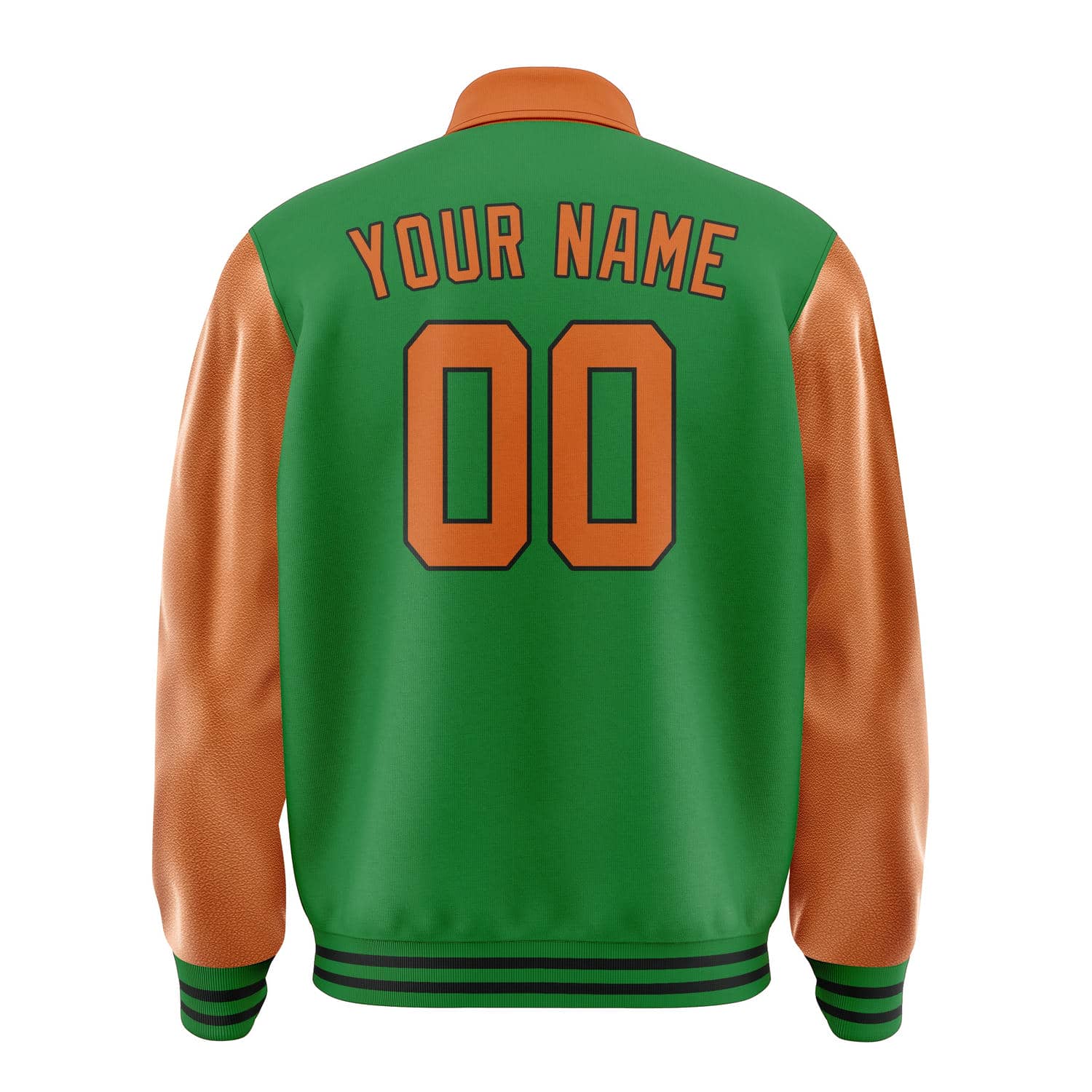 Maßgeschneidertes Smaragdgrün Orange Jacke