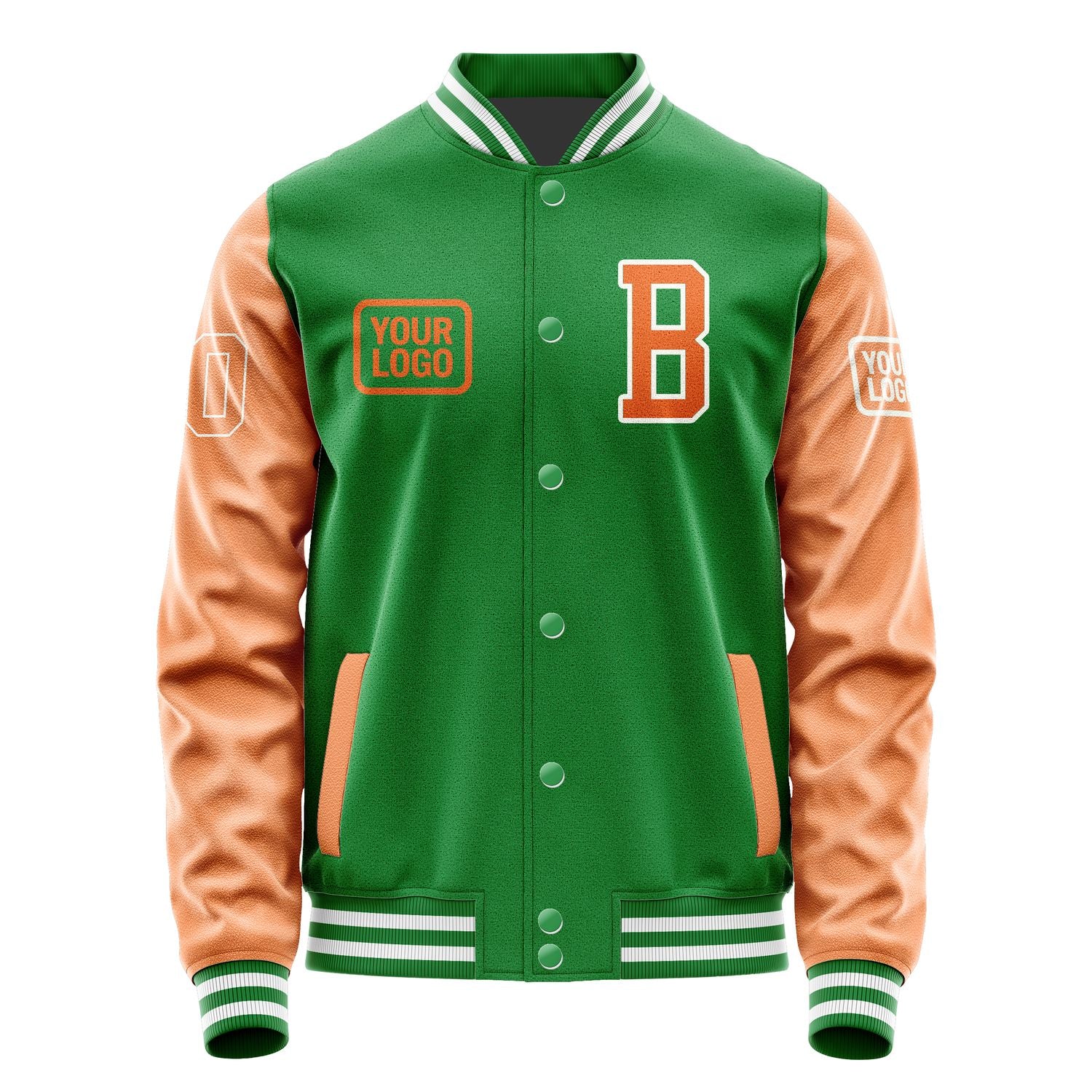 Maßgeschneidertes Smaragdgrün Orange Jacke JA242428241818282818