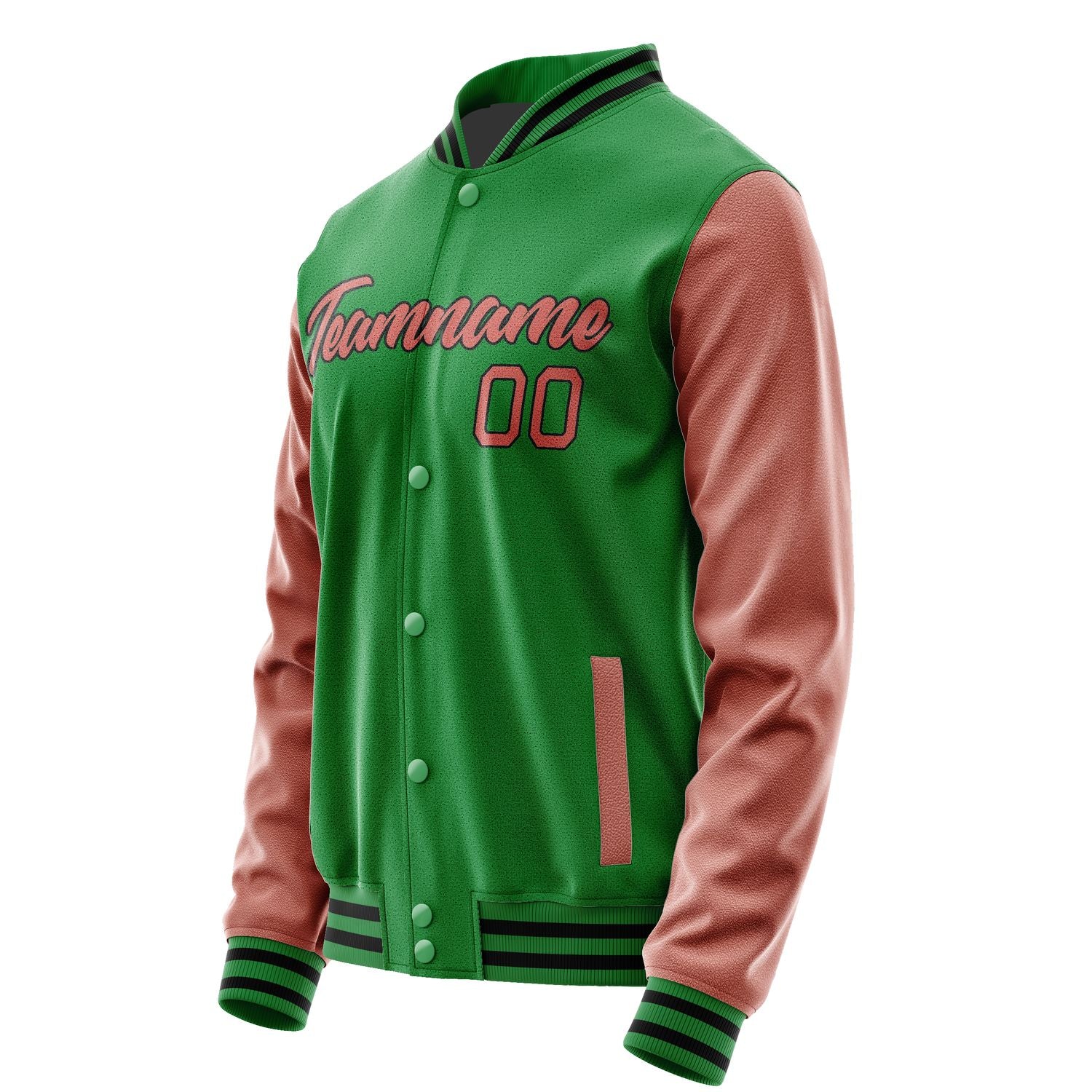 Maßgeschneidertes Smaragdgrün Kupferrose Jacke Ja2424292417B21729