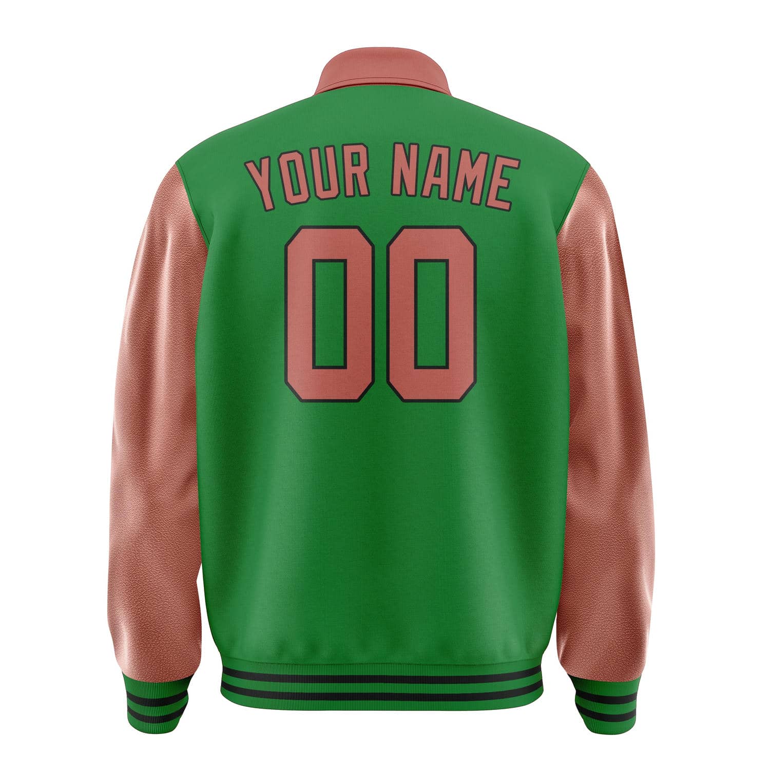 Maßgeschneidertes Smaragdgrün Kupferrose Jacke