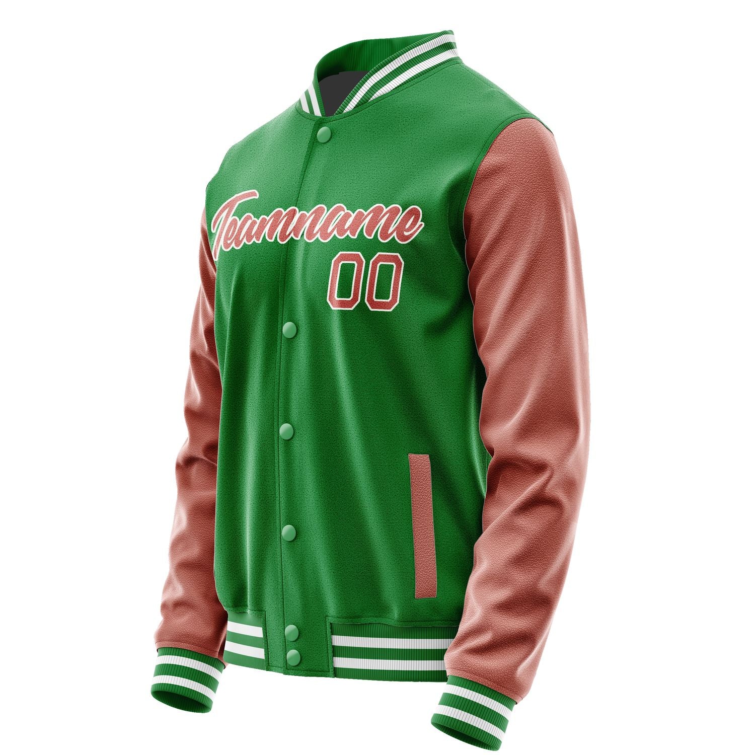 Maßgeschneidertes Smaragdgrün Kupferrose Jacke Ja2424292418B21829
