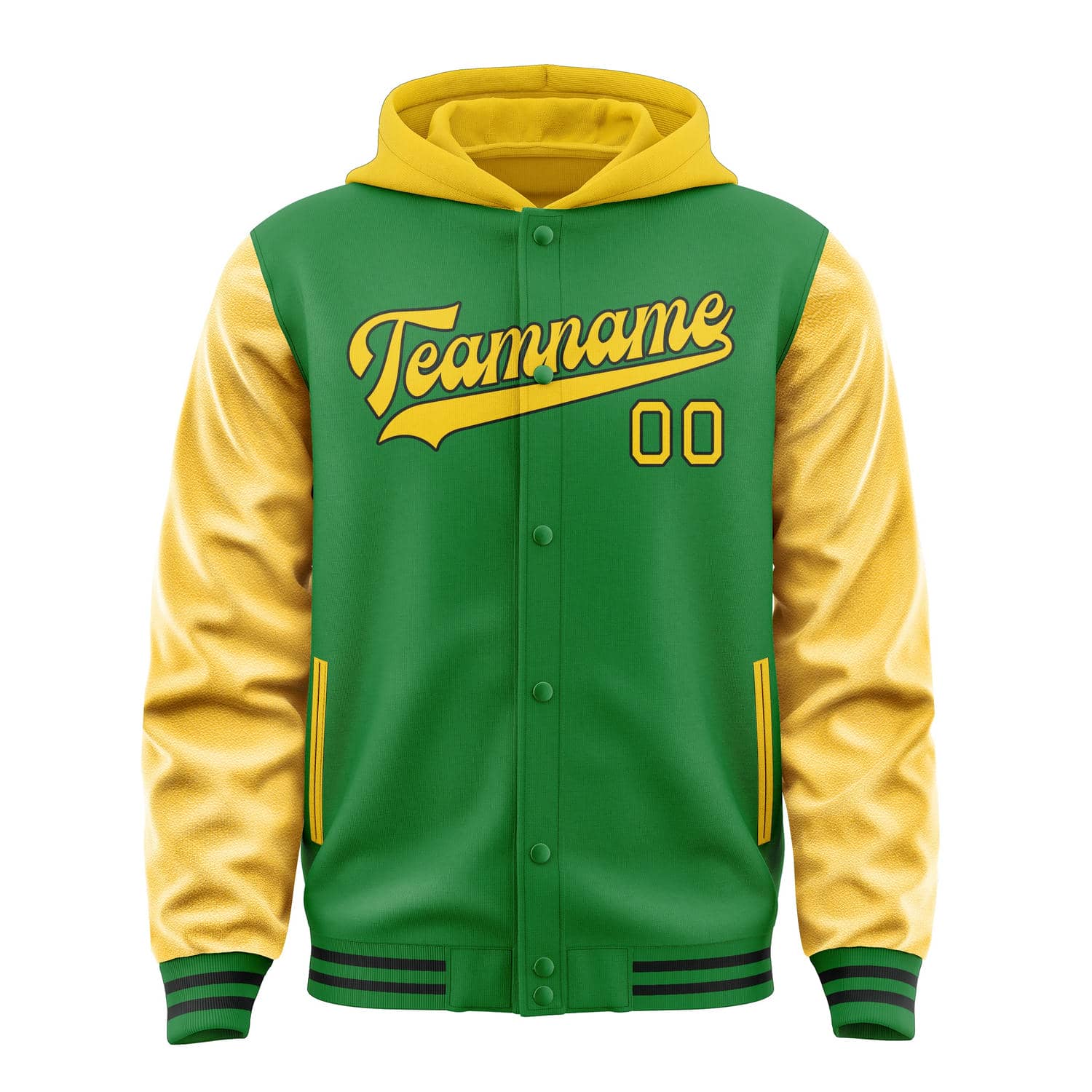 Maßgeschneidertes Smaragdgrün Gold Jacke