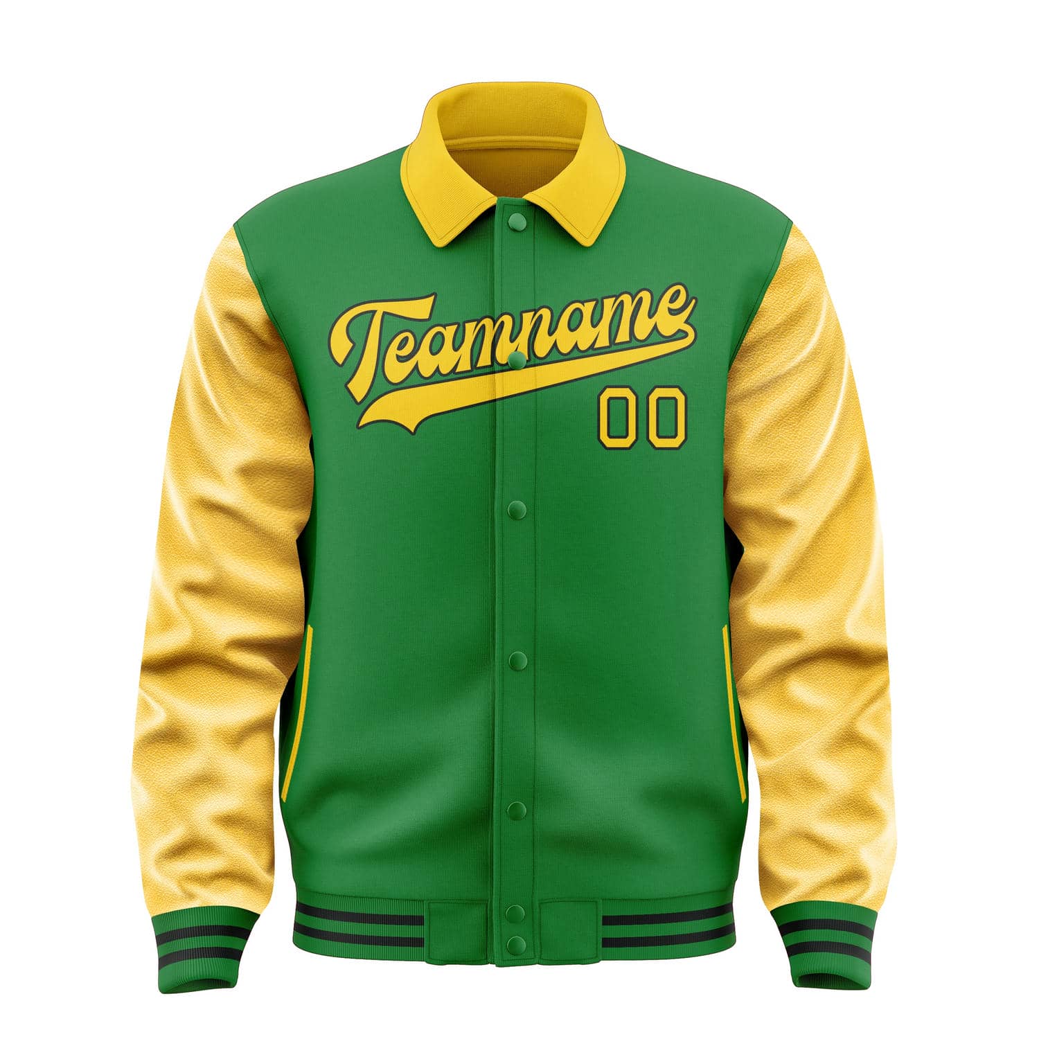 Maßgeschneidertes Smaragdgrün Gold Jacke