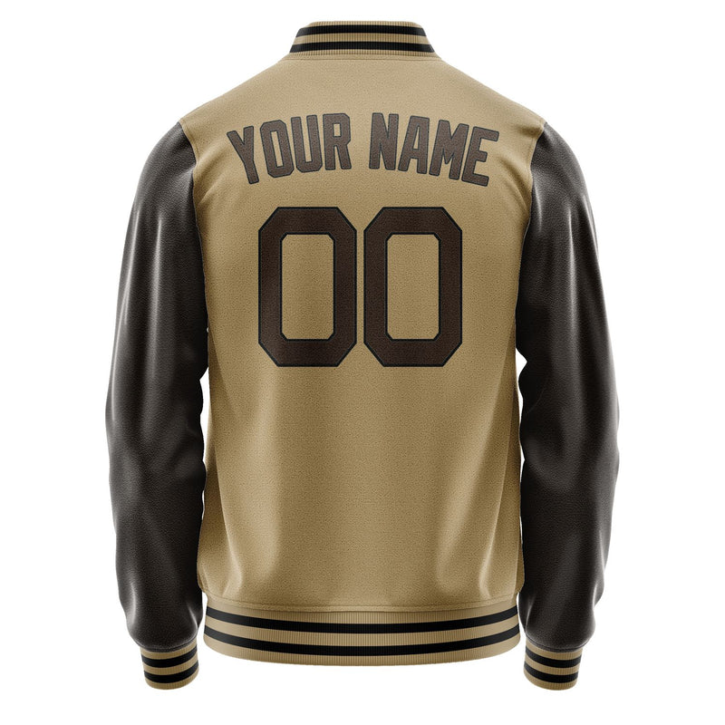 Maßgeschneidertes Hellkhaki Braun Jacke JA2525012517B21701