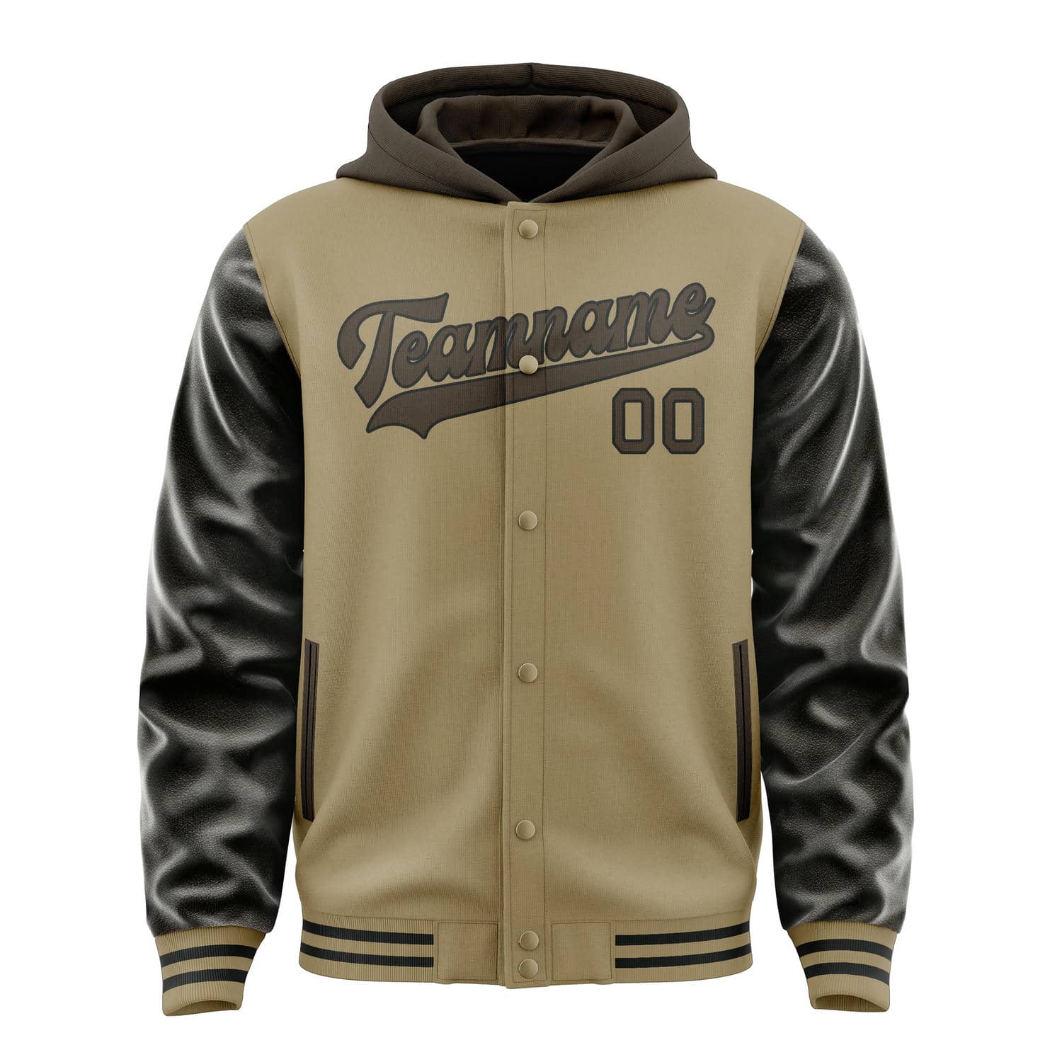 Maßgeschneidertes Hellkhaki Braun Jacke