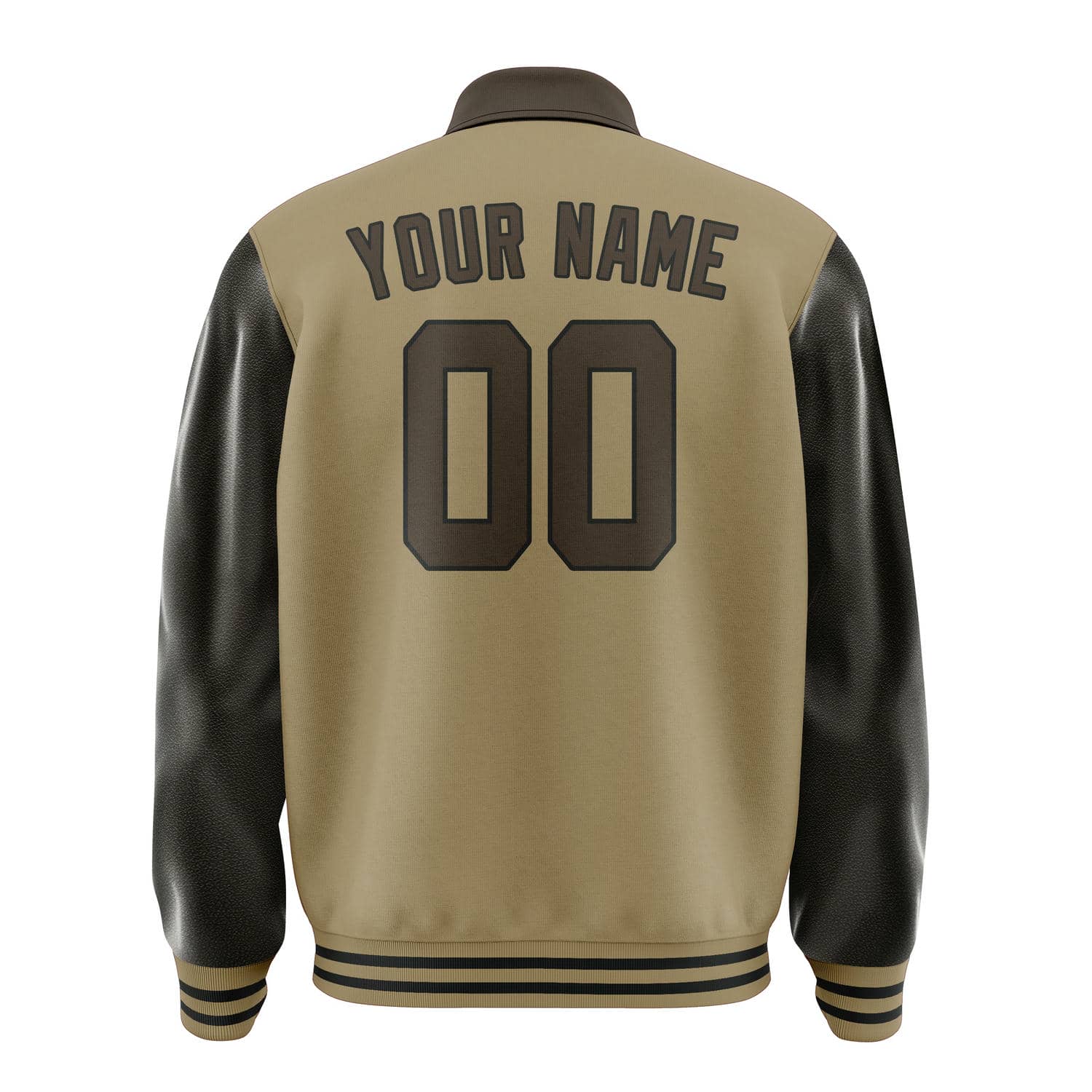 Maßgeschneidertes Hellkhaki Braun Jacke