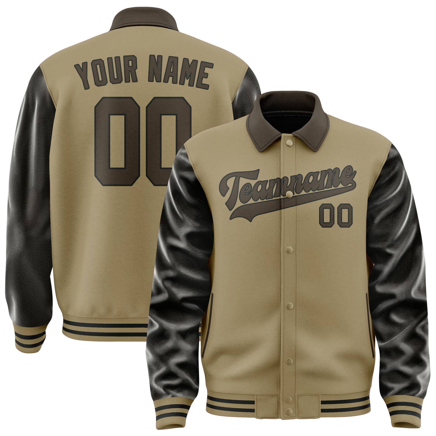Maßgeschneidertes Hellkhaki Braun Jacke JA252501251717010117