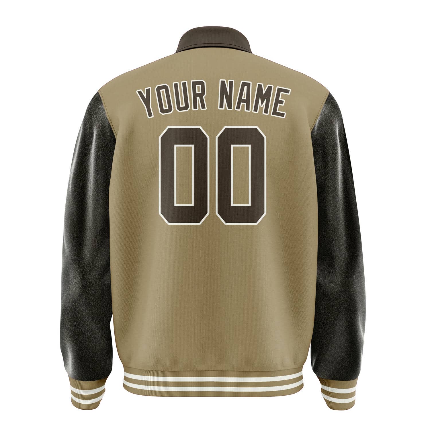 Maßgeschneidertes Hellkhaki Braun Jacke