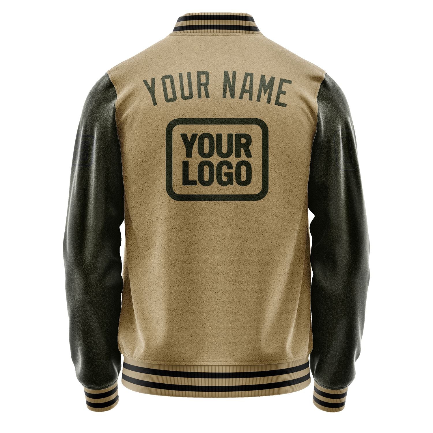 Maßgeschneidertes Hellkhaki Dunkles Oliv Jacke JA252502251717020217