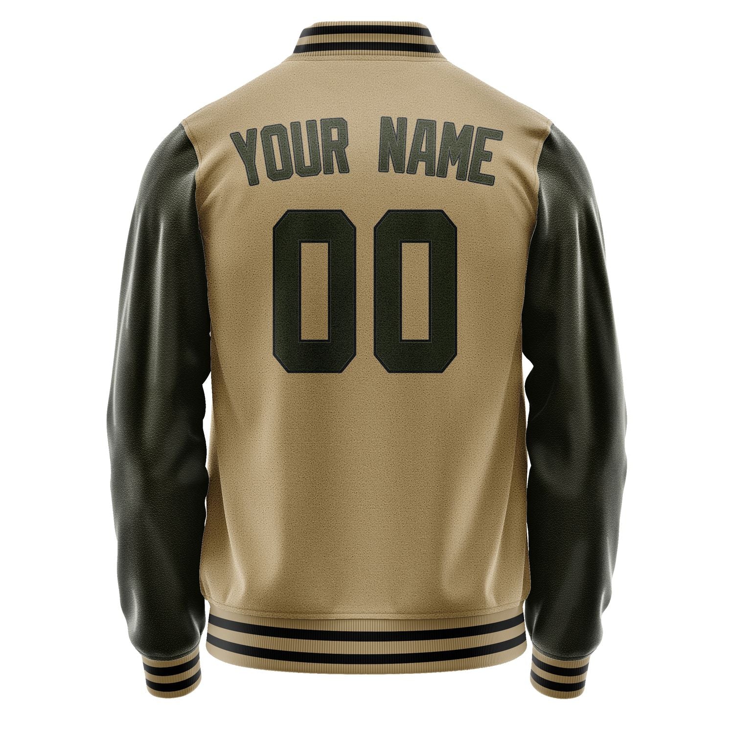 Maßgeschneidertes Hellkhaki Dunkles Oliv Jacke JA2525022517B31702
