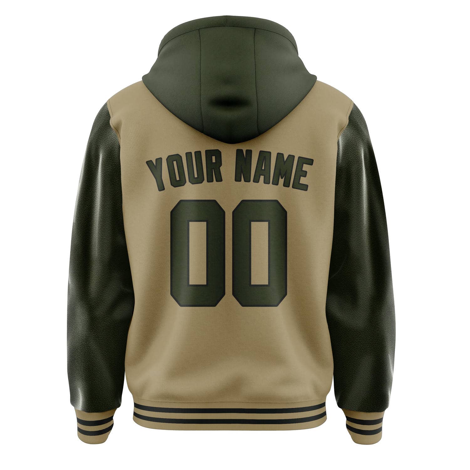 Maßgeschneidertes Hellkhaki Dunkles Oliv Jacke