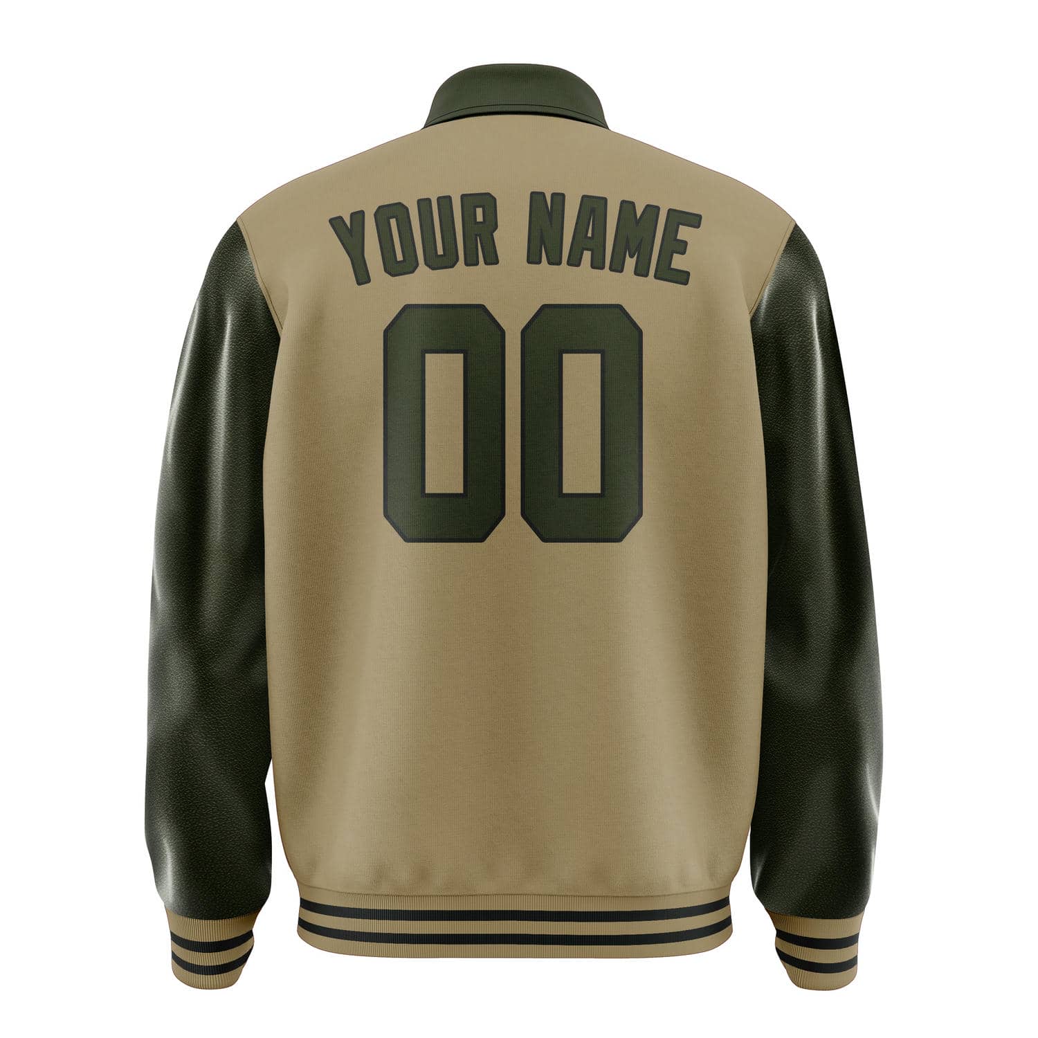 Maßgeschneidertes Hellkhaki Dunkles Oliv Jacke