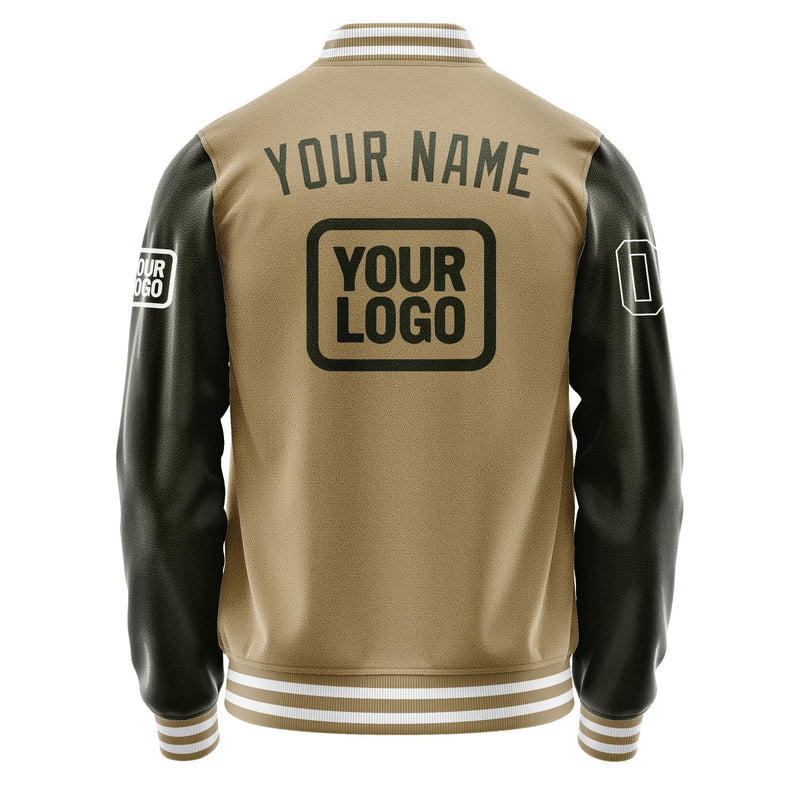 Maßgeschneidertes Hellkhaki Dunkles Oliv Jacke JA252502251818020218