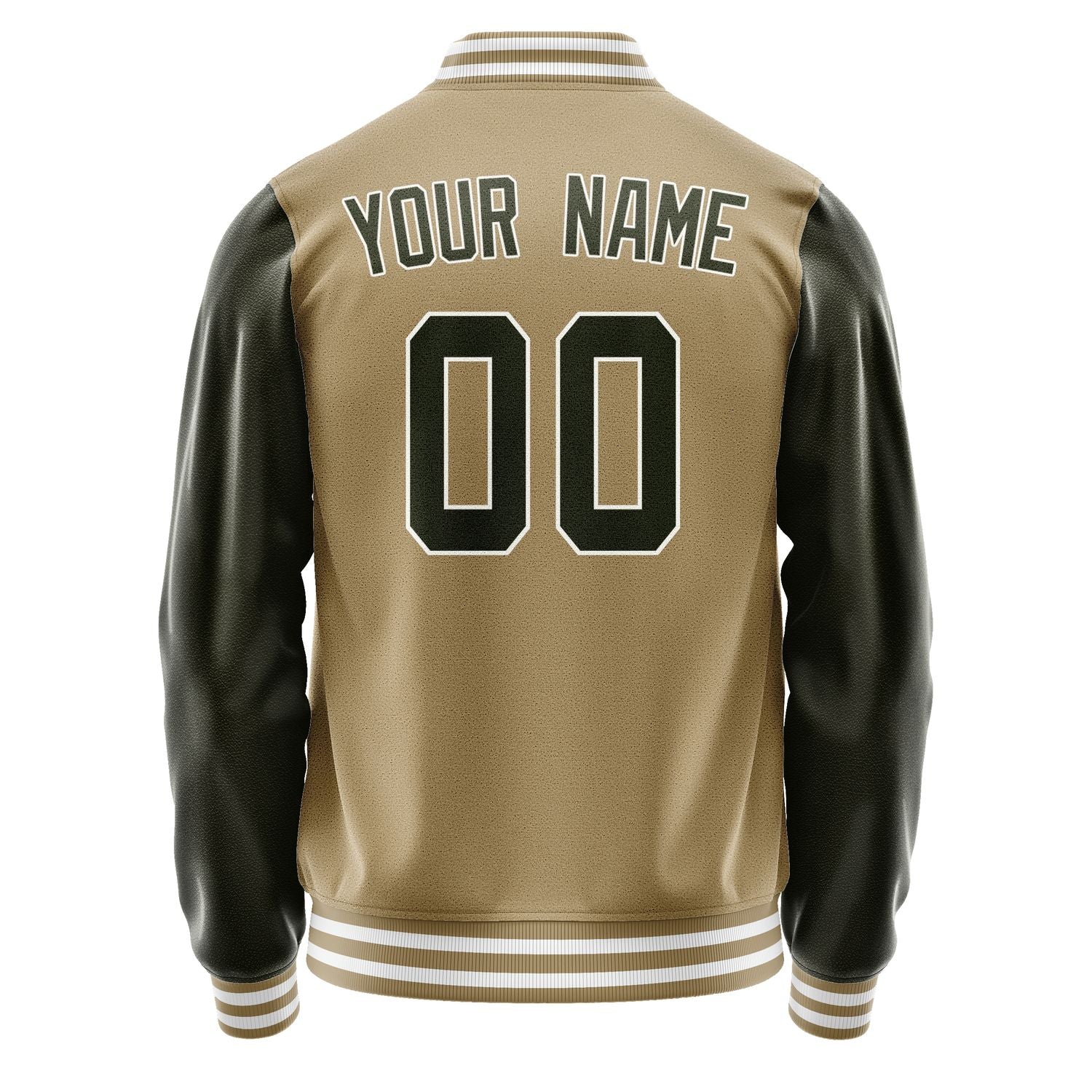 Maßgeschneidertes Hellkhaki Dunkles Oliv Jacke JA2525022518B31802
