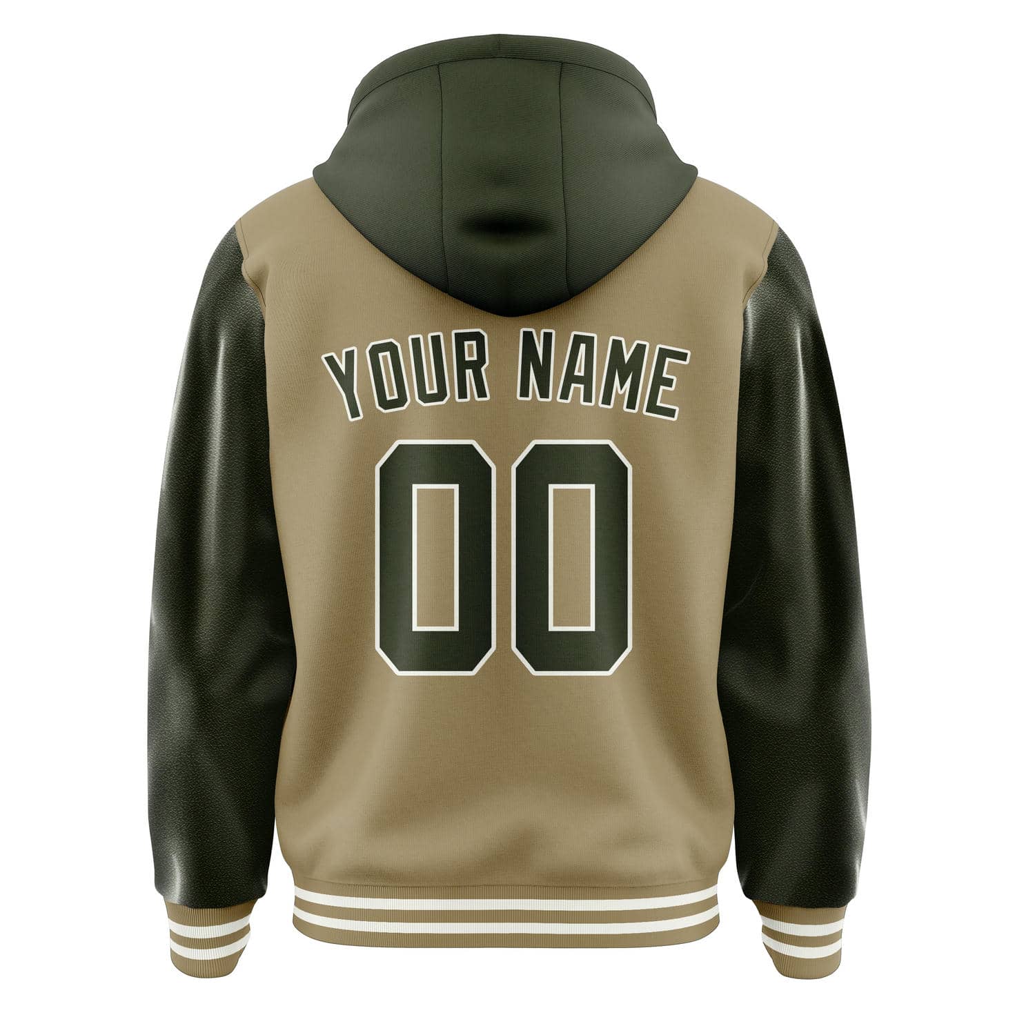 Maßgeschneidertes Hellkhaki Dunkles Oliv Jacke