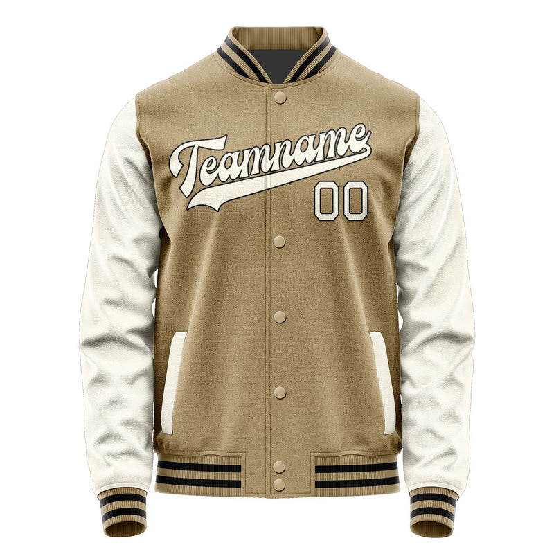 Maßgeschneidertes Hellkhaki Beige Jacke JA2525032517B31703