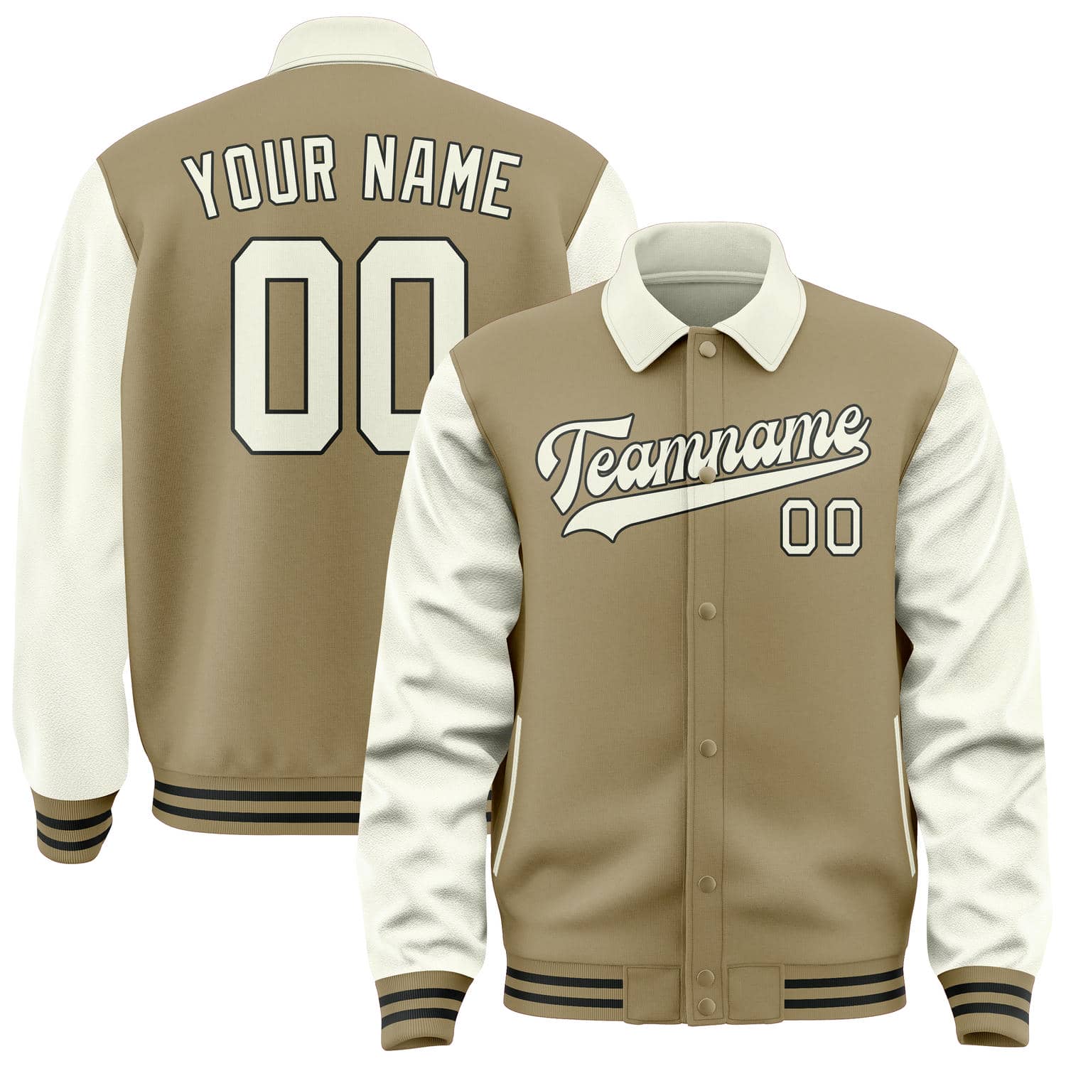 Maßgeschneidertes Hellkhaki Beige Jacke JA252503251717030317