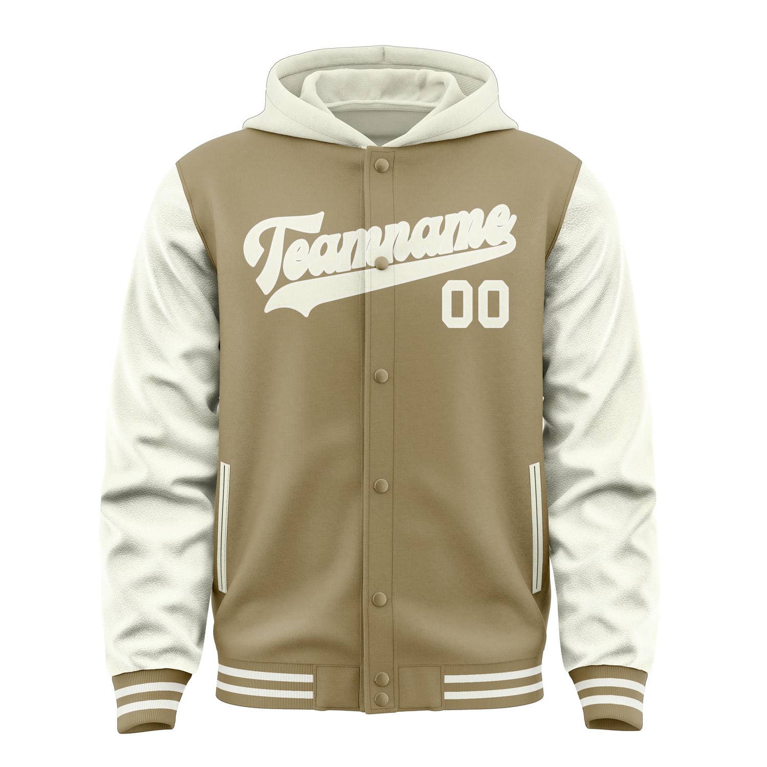 Maßgeschneidertes Hellkhaki Beige Jacke
