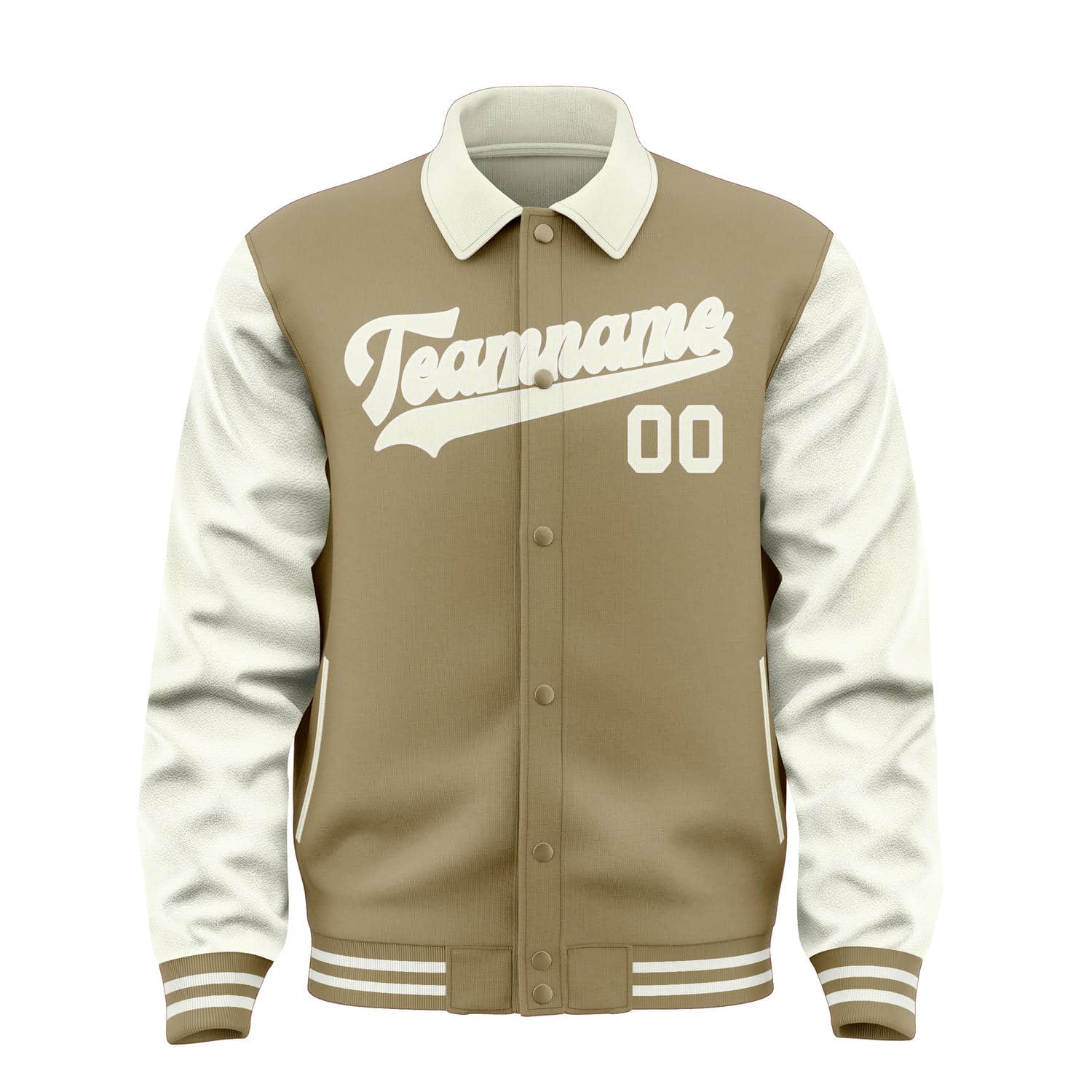 Maßgeschneidertes Hellkhaki Beige Jacke
