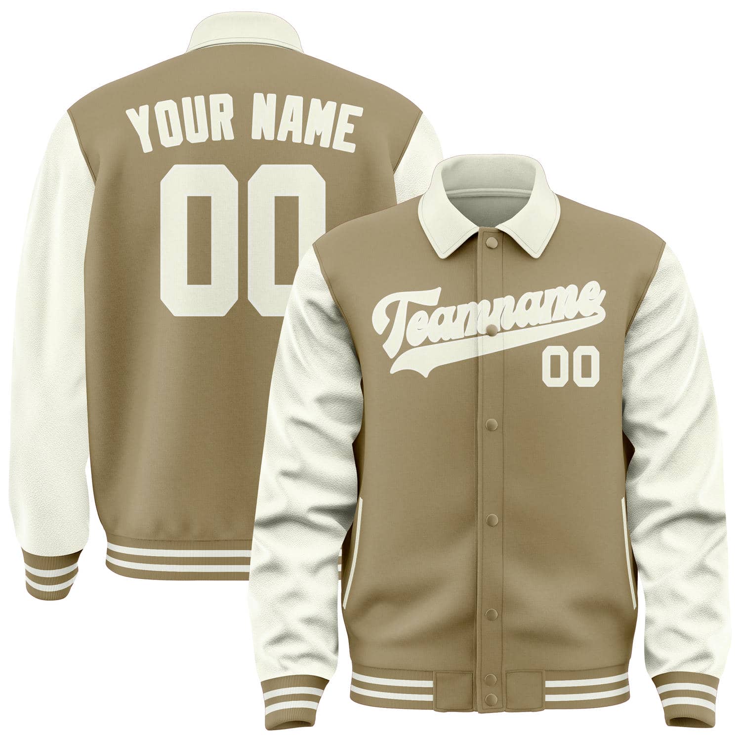 Maßgeschneidertes Hellkhaki Beige Jacke JA252503251818030318