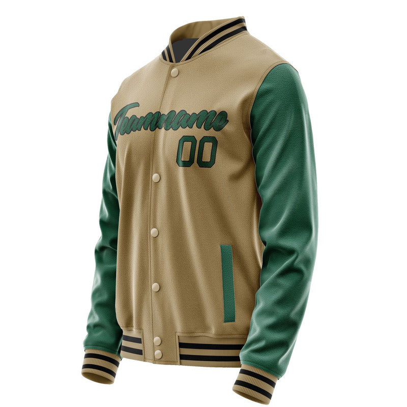 Maßgeschneidertes Hellkhaki Moosgrün Jacke JA2525052517B21705