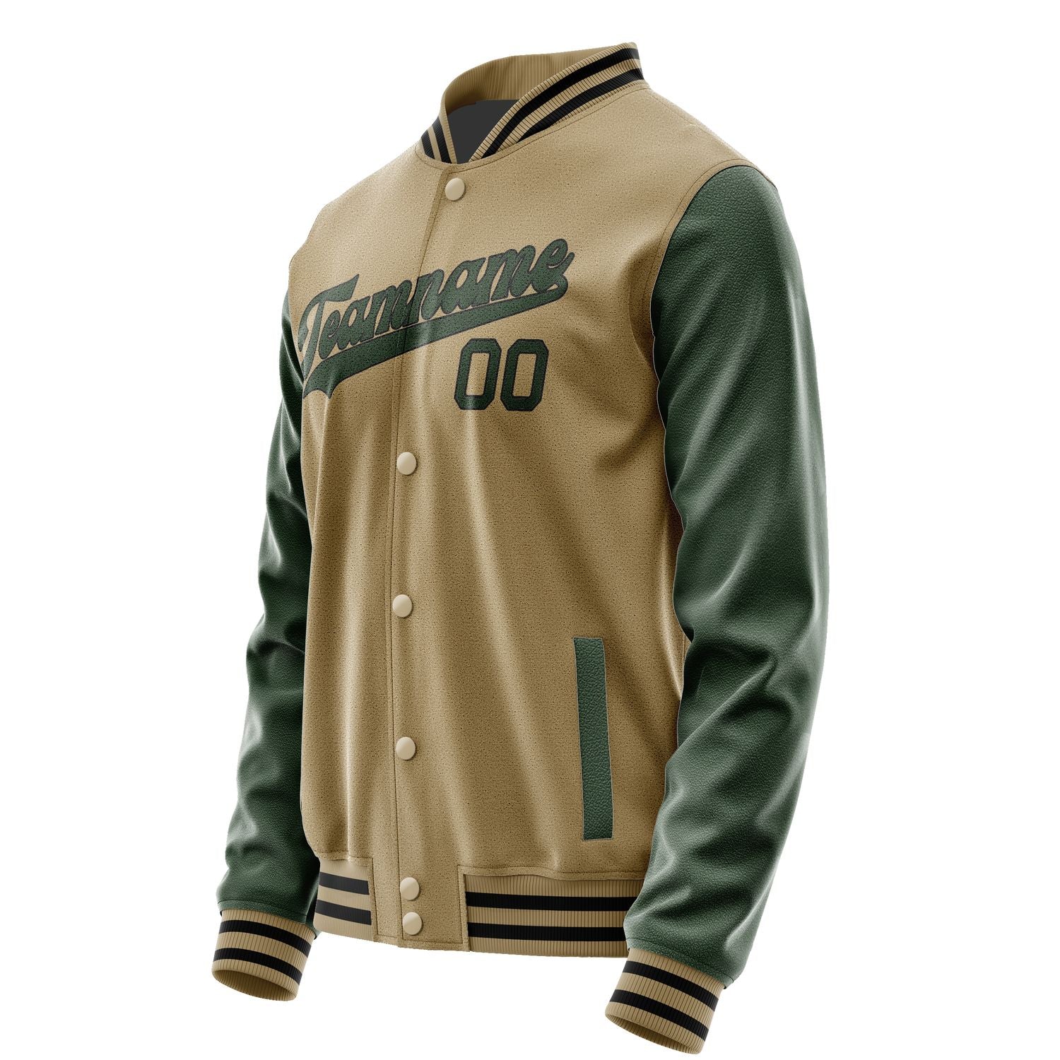 Maßgeschneidertes Hellkhaki Tannengrün Jacke JA2525062517B31706