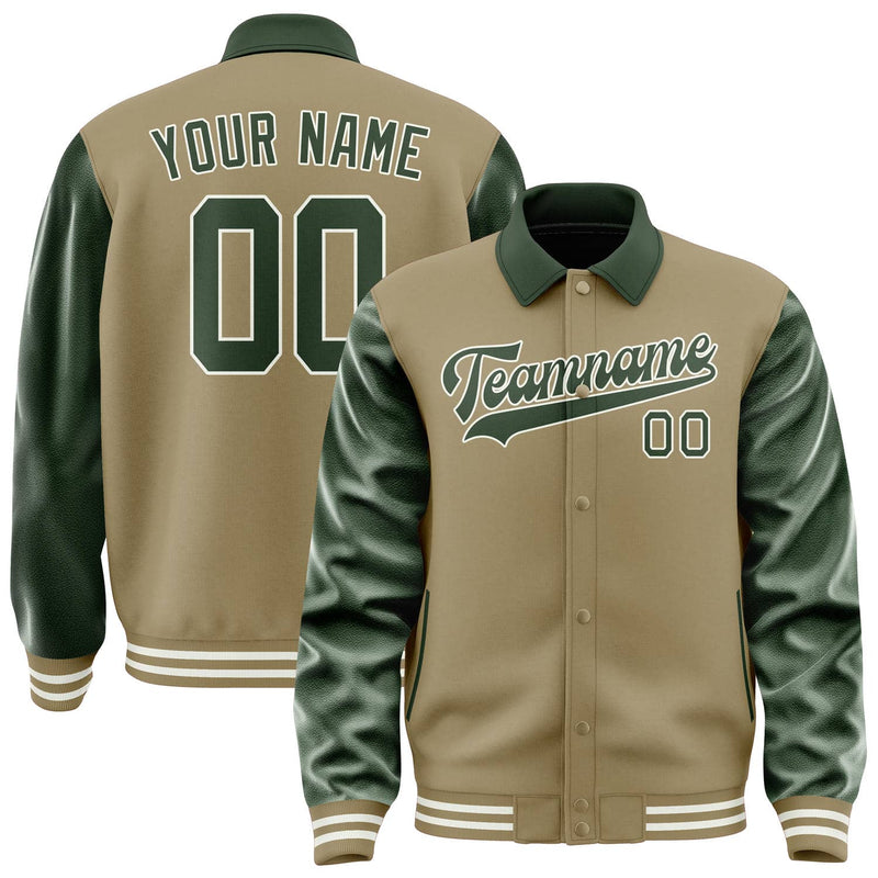 Maßgeschneidertes Hellkhaki Tannengrün Jacke JA252506251818060618