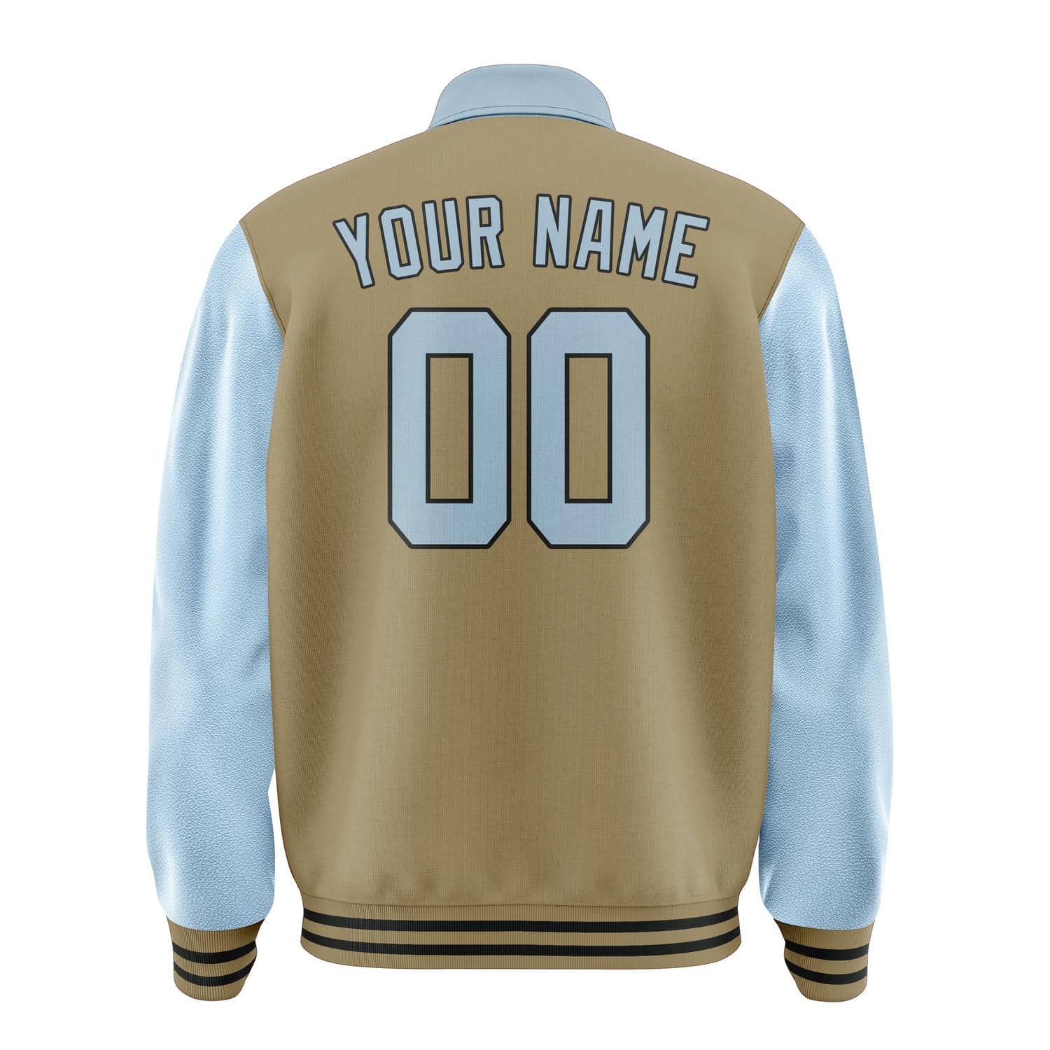 Maßgeschneidertes Hellkhaki Hellblau Jacke