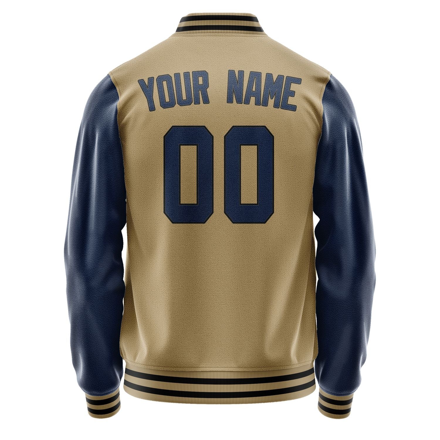 Maßgeschneidertes Hellkhaki Marineblau Jacke JA2525102517B31710