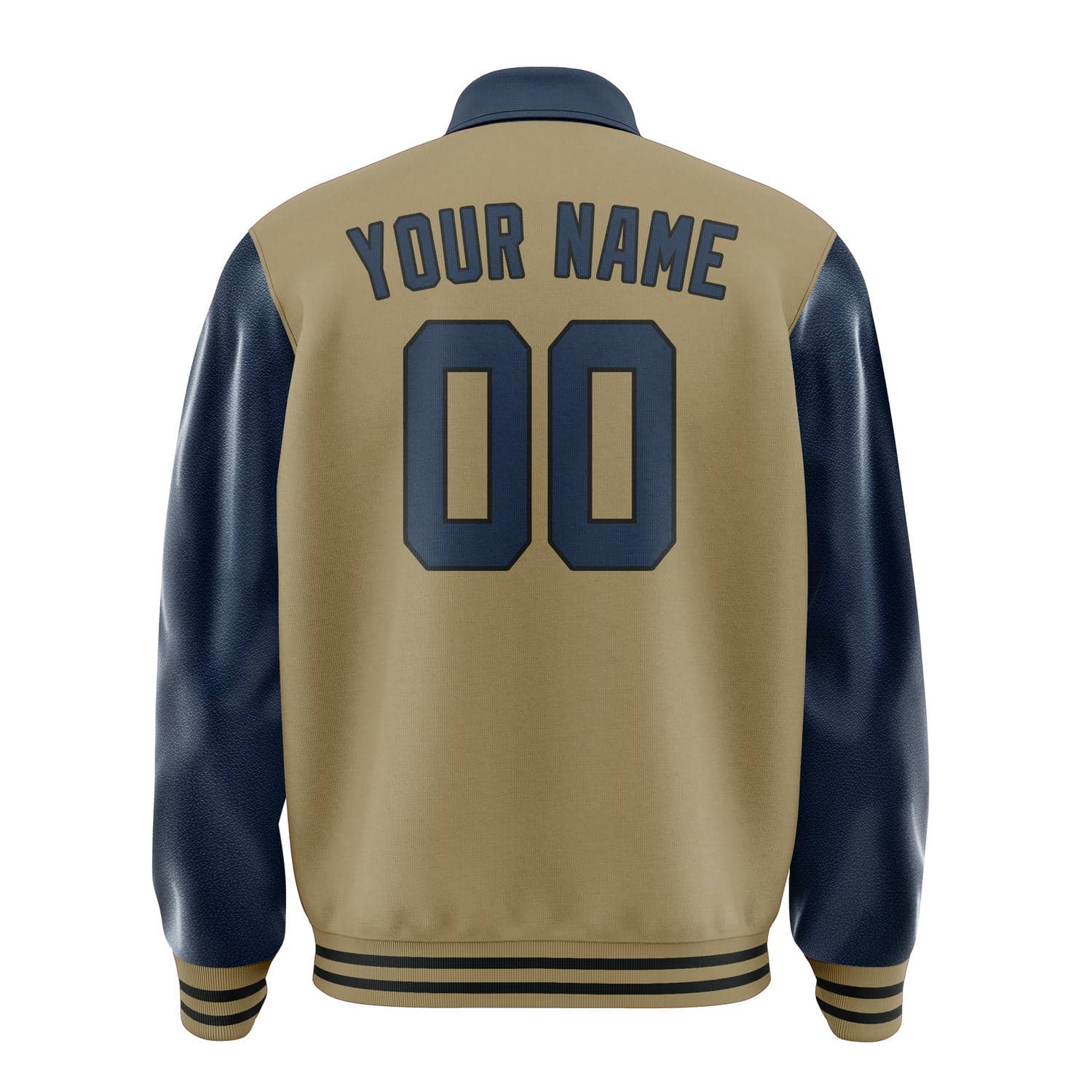 Maßgeschneidertes Hellkhaki Marineblau Jacke