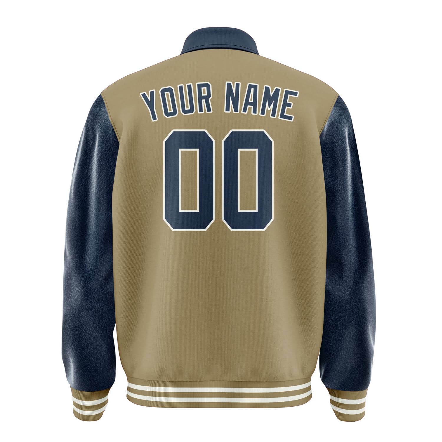 Maßgeschneidertes Hellkhaki Marineblau Jacke