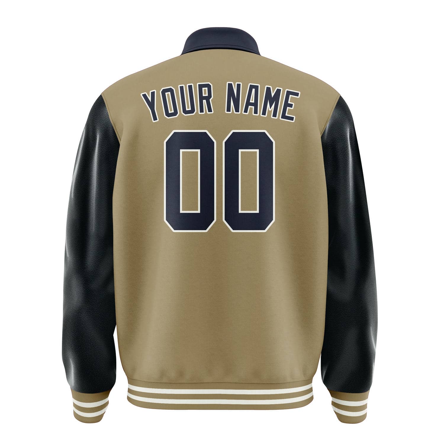 Maßgeschneidertes Hellkhaki Stahlblau Jacke