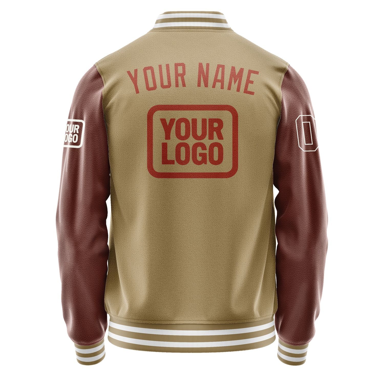 Maßgeschneidertes Hellkhaki Korallenrot Jacke JA252516251818161618
