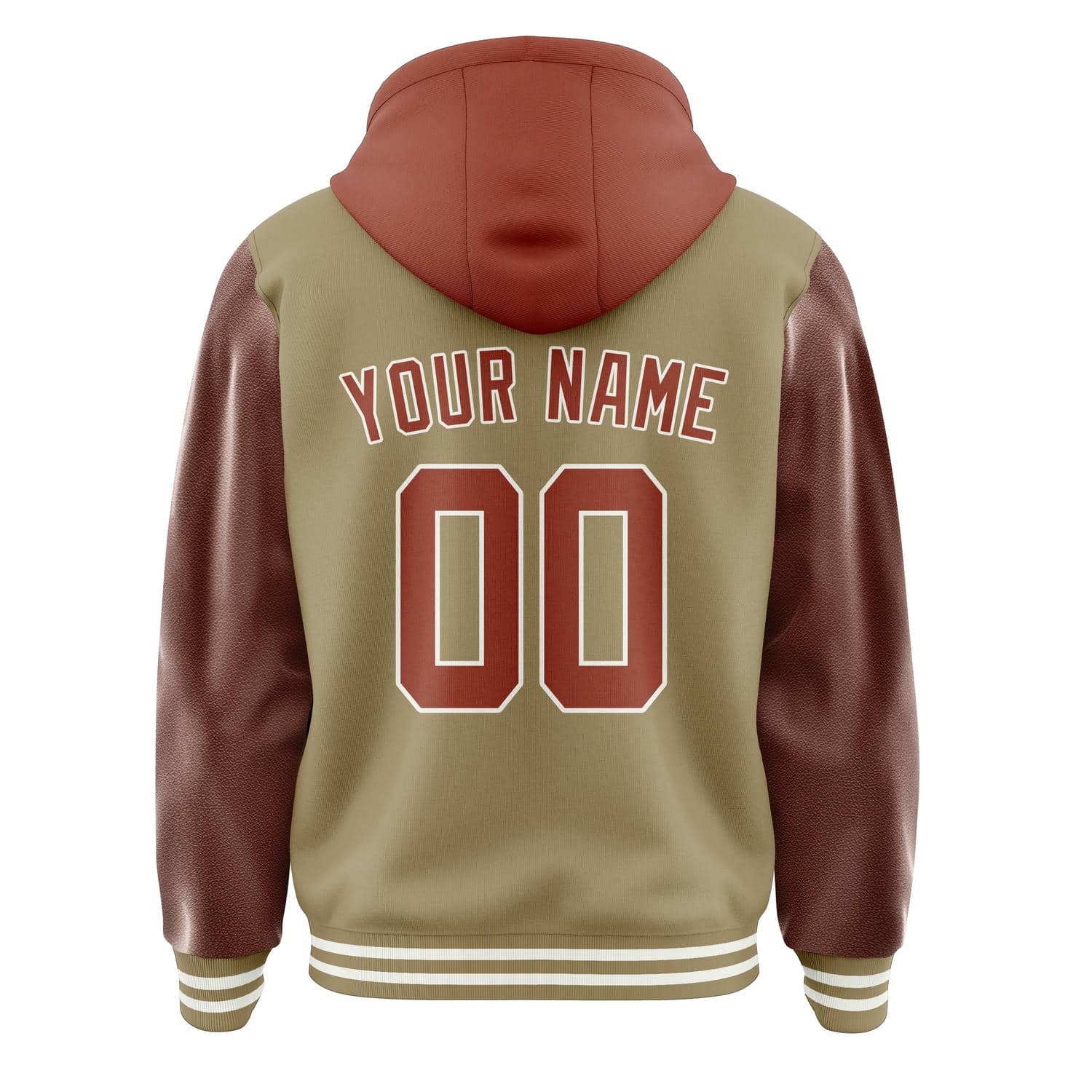 Maßgeschneidertes Hellkhaki Korallenrot Jacke