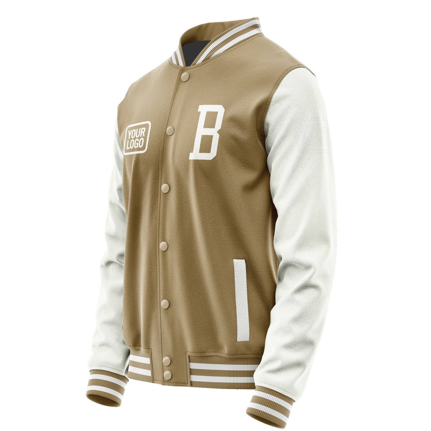 Maßgeschneidertes Hellkhaki Weiß Jacke JA252518251818181818